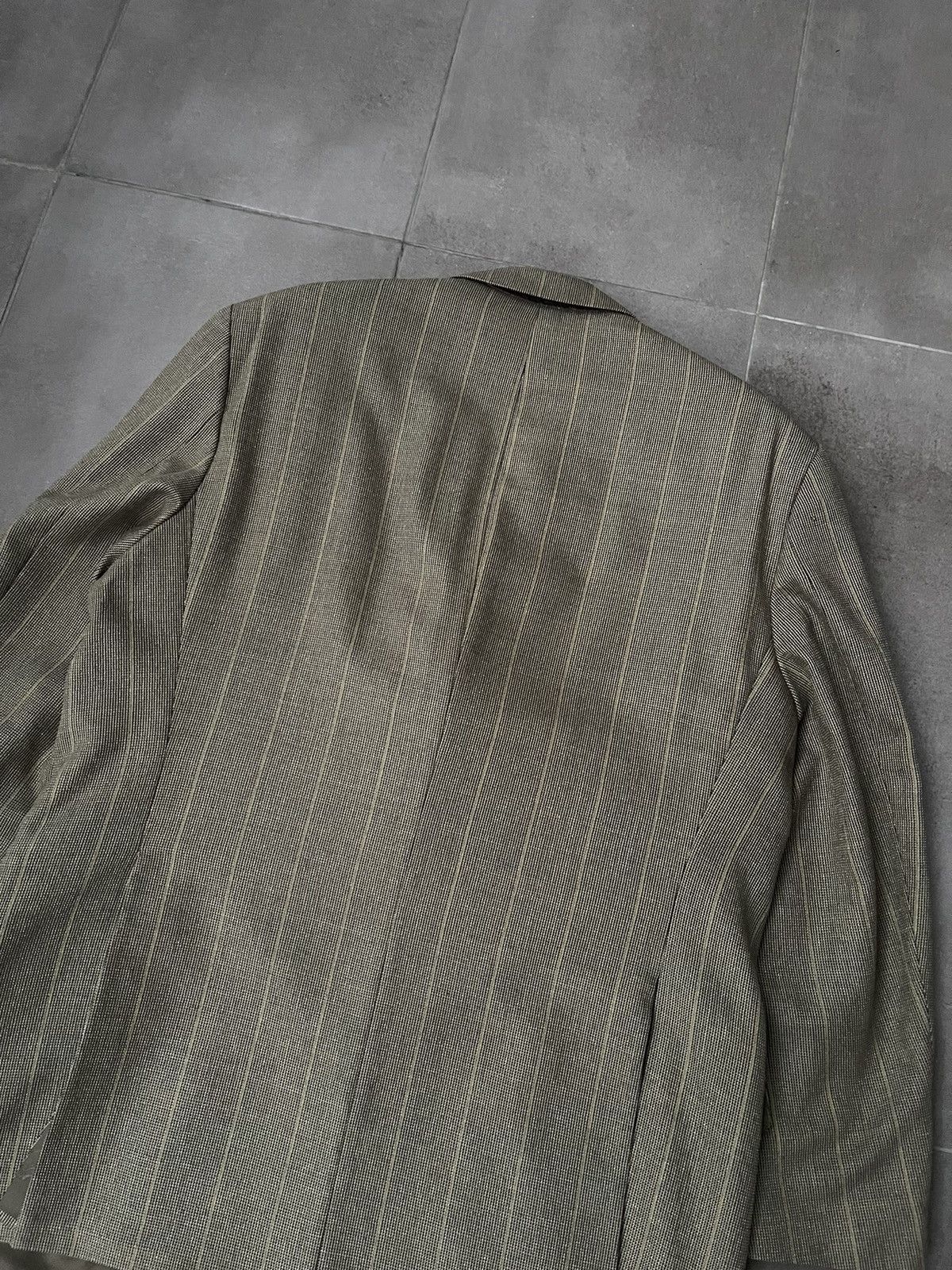 Burberry Vintage Burberry Striped Grey Brown Wool Blazer Size US M / EU 48-50 / 2 - 10 Thumbnail