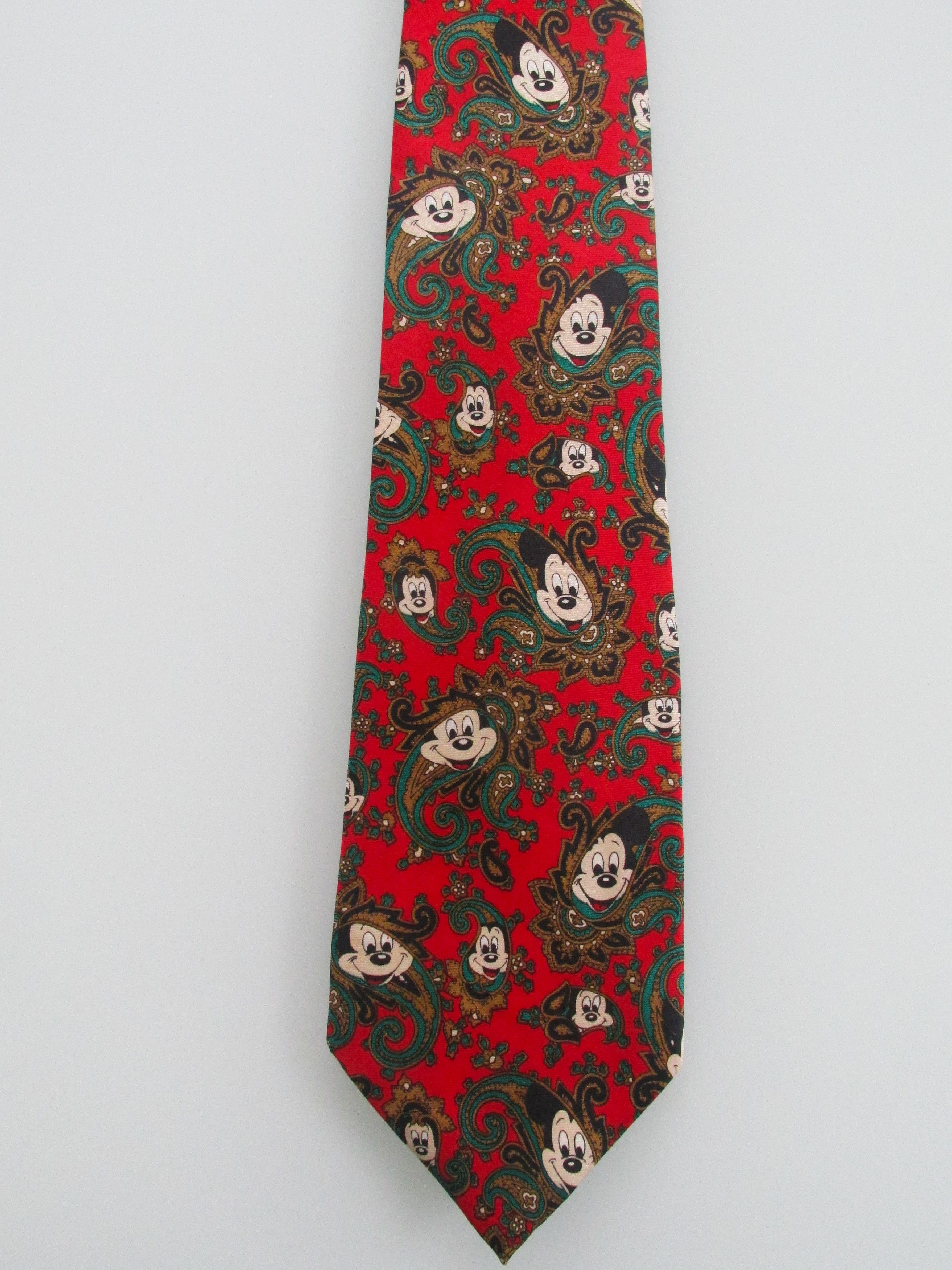 Disney Mickey Mouse/Disney Men's Silk Tie Size ONE SIZE - 2 Thumbnail