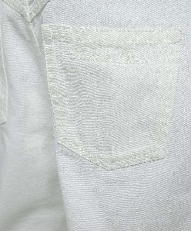 Balmain o1y0426 Denim Pant in White Size US 31 - 4 Thumbnail