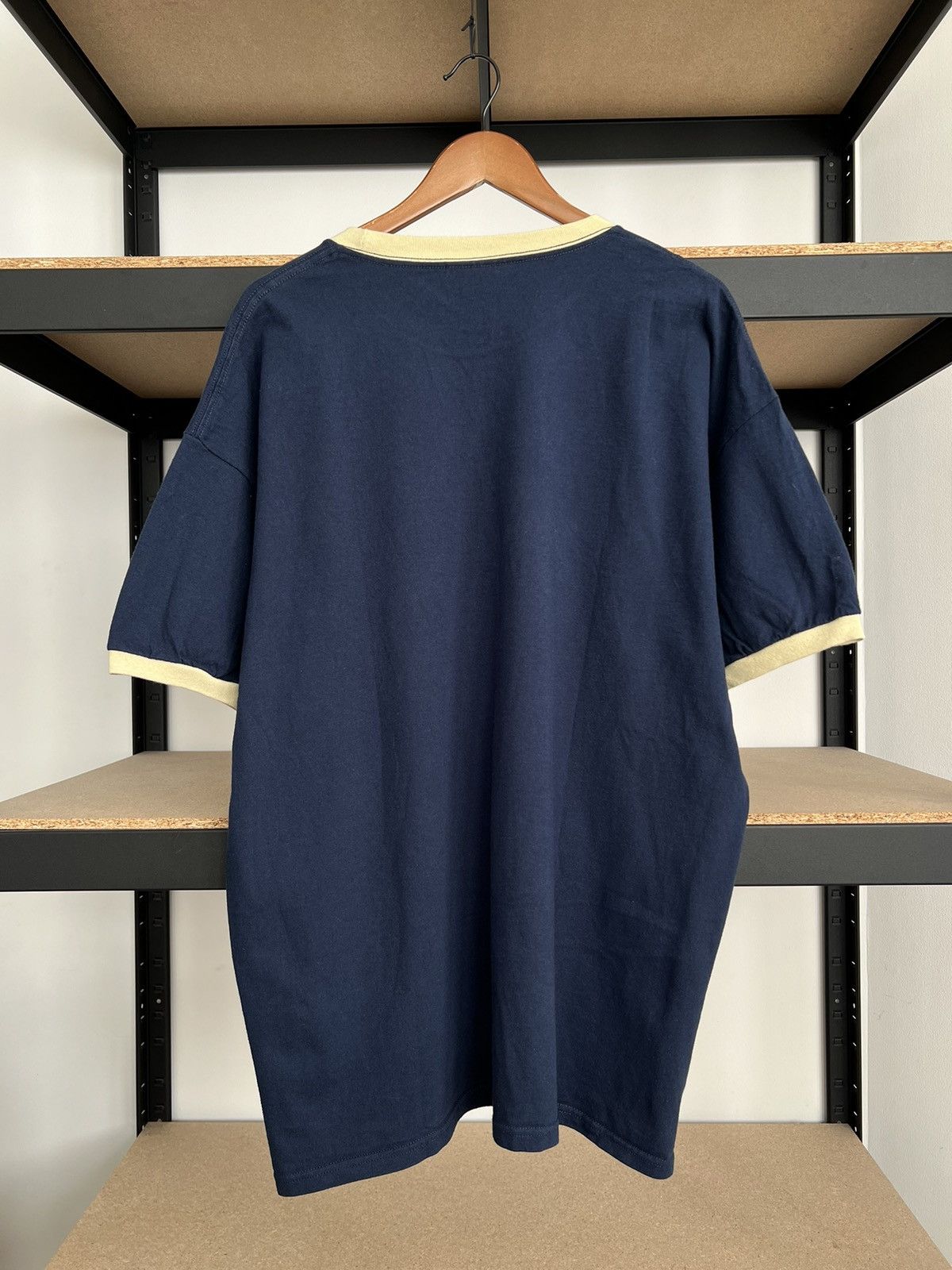 Nike Vintage 90s Nike Navy Ringer T-shirt Size US XL / EU 56 / 4 - 3 Thumbnail