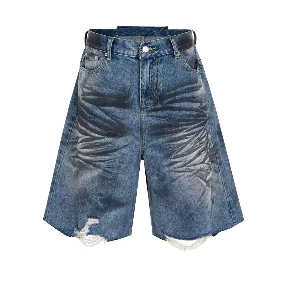 Other Washed Dirty High Street Ripped Distressed Baggy Jeans Size US 32 / EU 48 - 1 Thumbnail