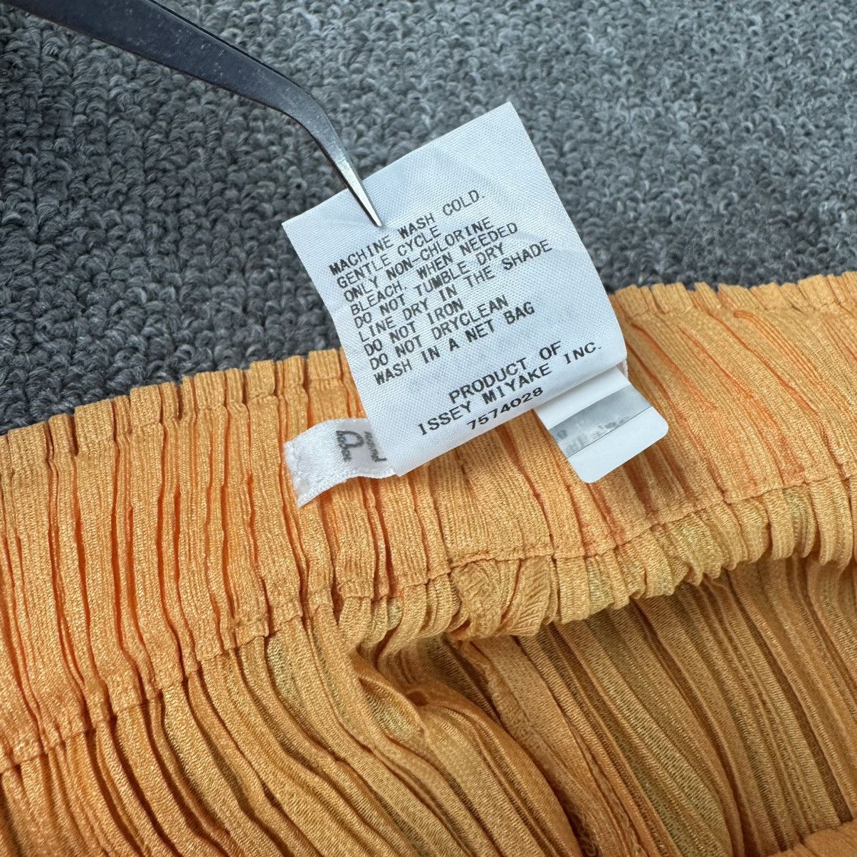 Pleats Please Issey Miyake Pleats Please - Issey Miyake - Orange Pleated Trouser Size 23" - 9 Thumbnail