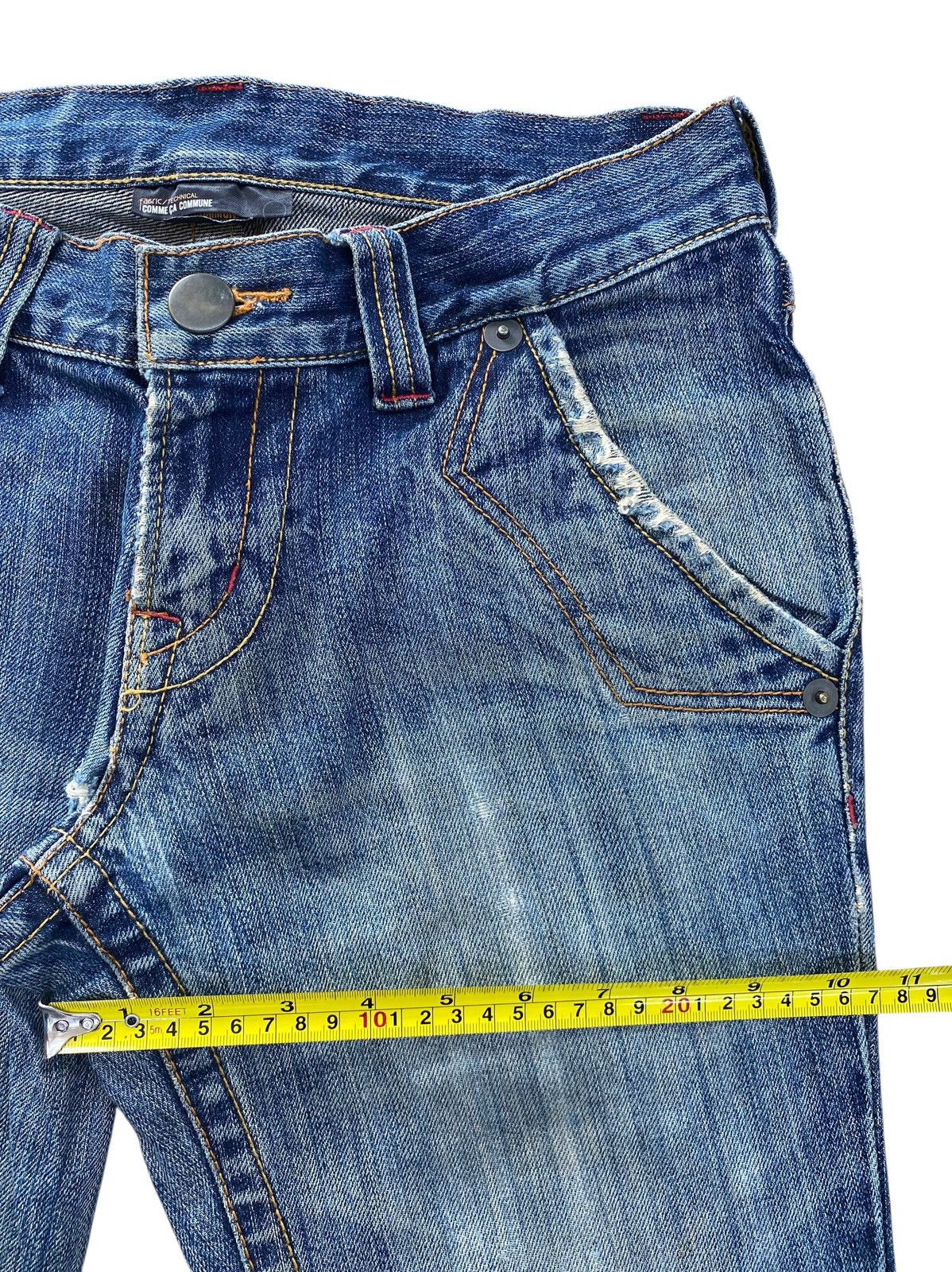 Japanese Brand Japanese Brand Faded Wash Ripped Style Twisted Leg Jeans Size US 31 - 7 Thumbnail