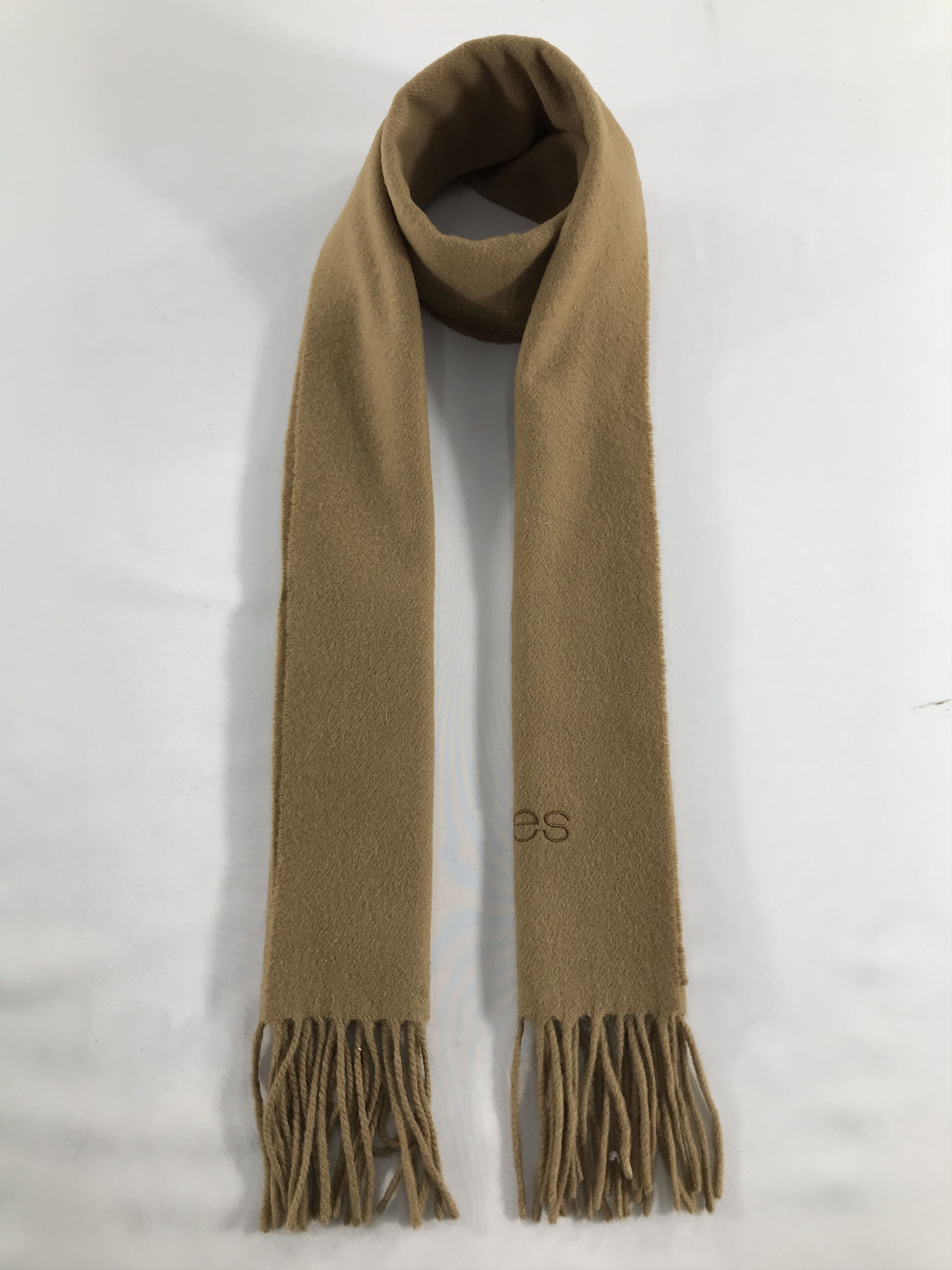 Courreges Courreges Tan Wool Scarf Muffler V533 Size ONE SIZE - 1 Thumbnail