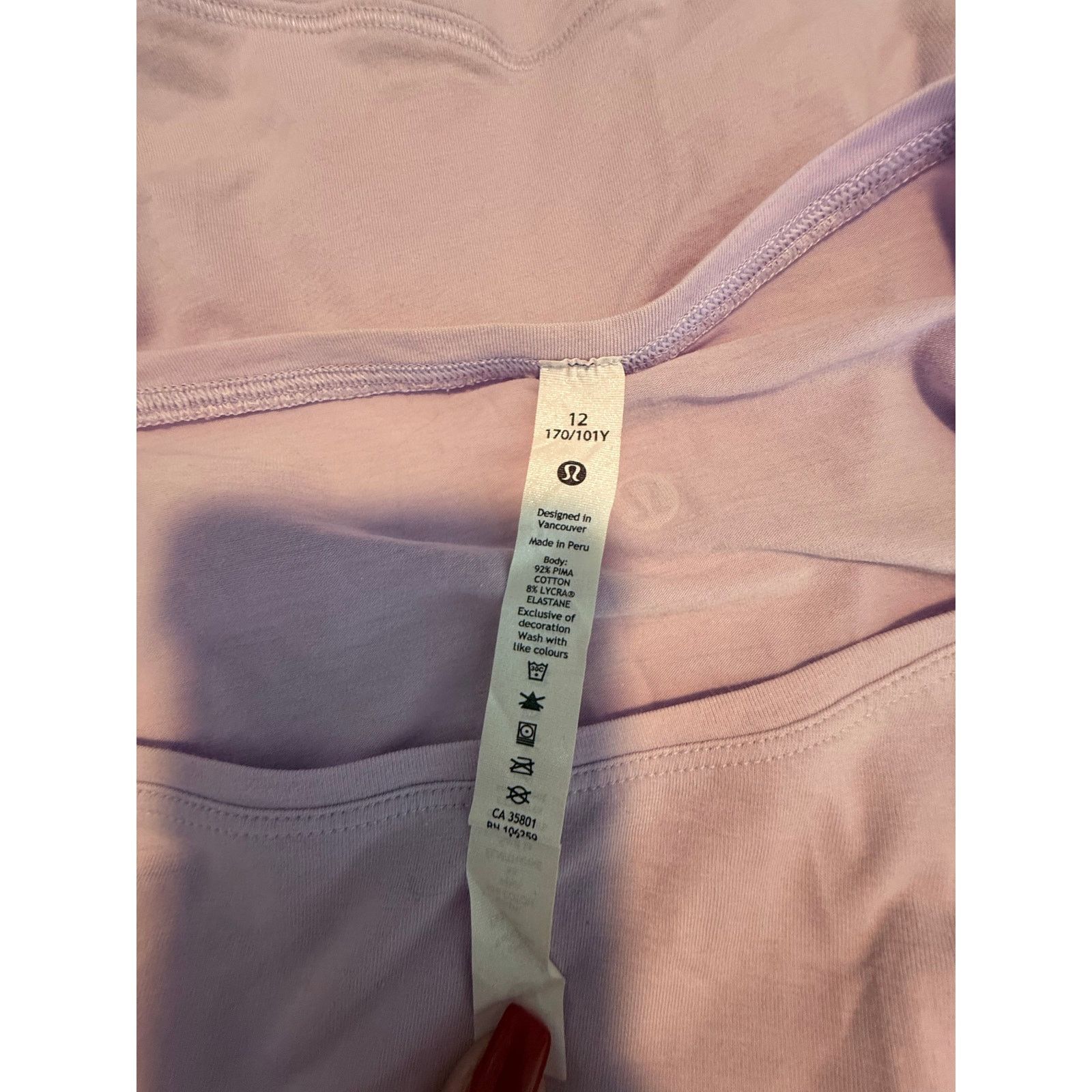 Lululemon Lululemon Light Purple Long Sleeve Shirt Women 12 - C025 Size US L / EU 52-54 / 3 - 5 Thumbnail