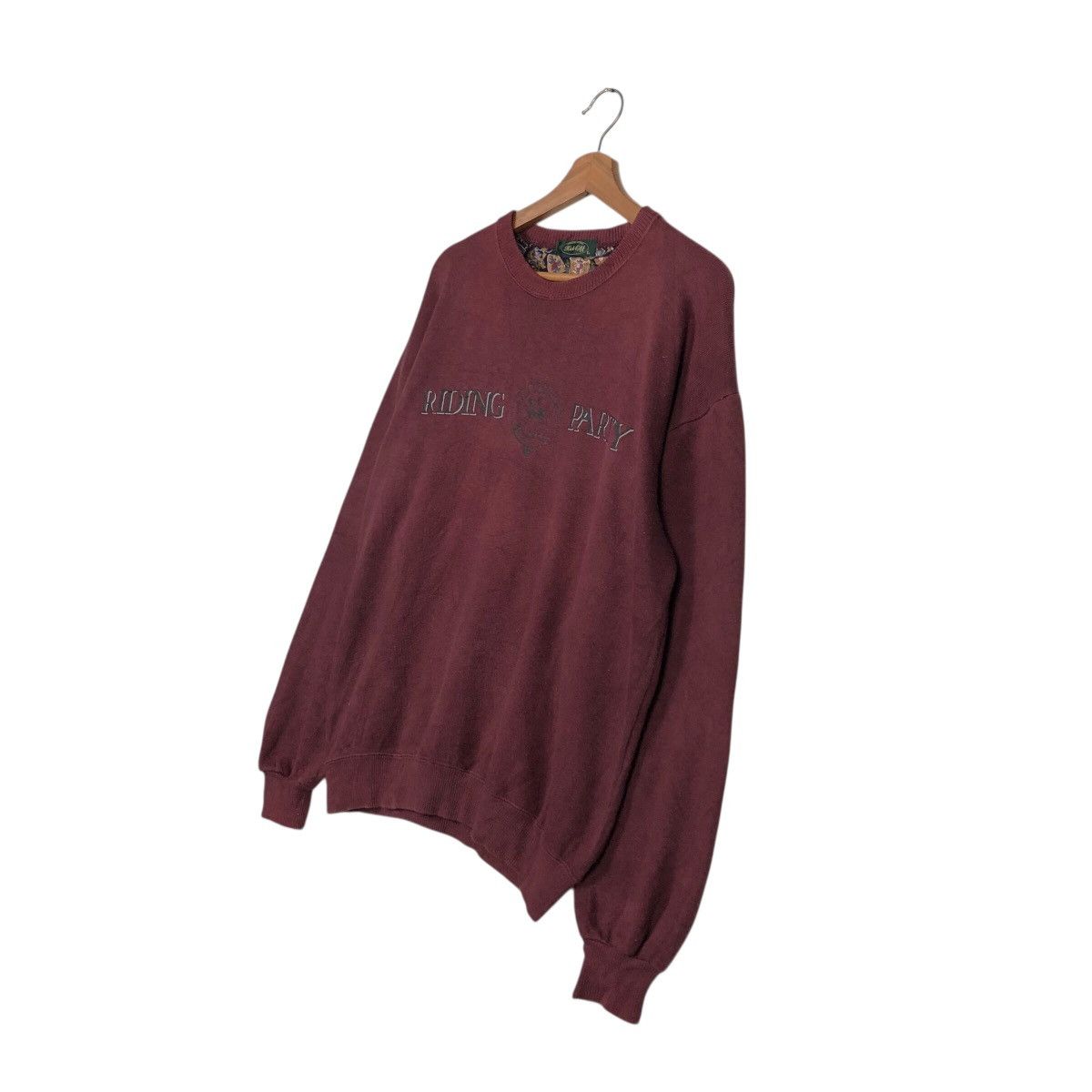 Japanese Brand 📌Vintage Sweatshirt Riding Party Big Logo Issey Miyake Size US L / EU 52-54 / 3 - 3 Thumbnail