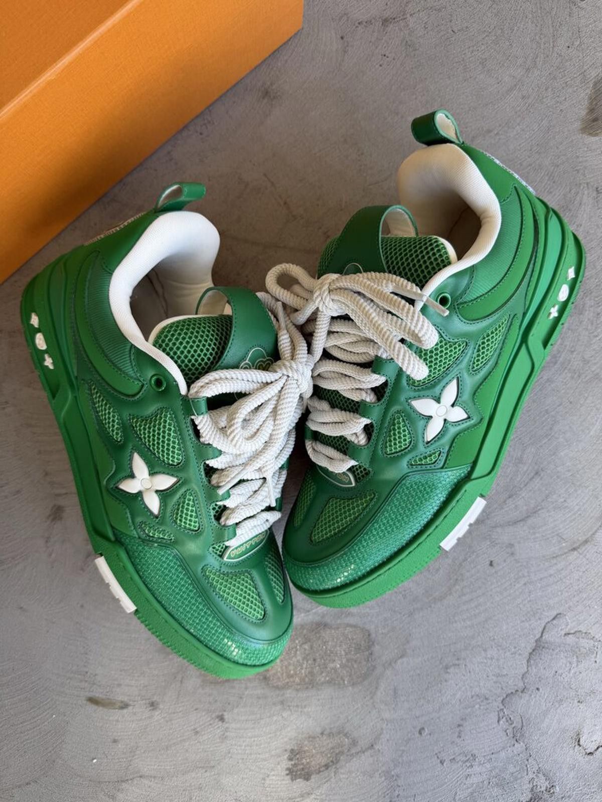 Louis Vuitton Louis Vuitton Sk8 Sneaker Green Sz. 43 Size US 10 / EU 43 - 1 Thumbnail