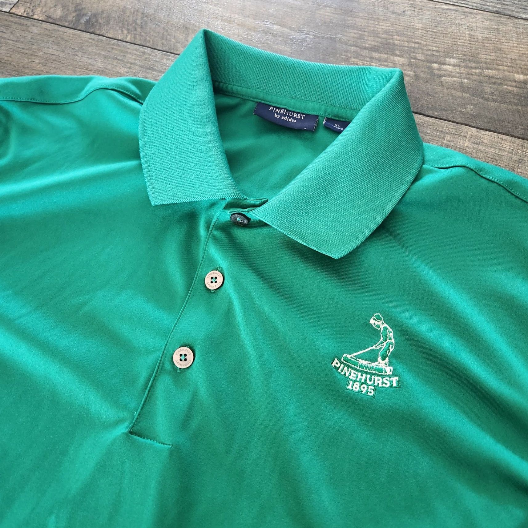 Adidas Adidas Pinehurst Polo Shirt Green Men's XL Performance Shirt Polo Short Sleeve Button Embroidered Logo Nike? Size US XL / EU 56 / 4 - 5 Thumbnail