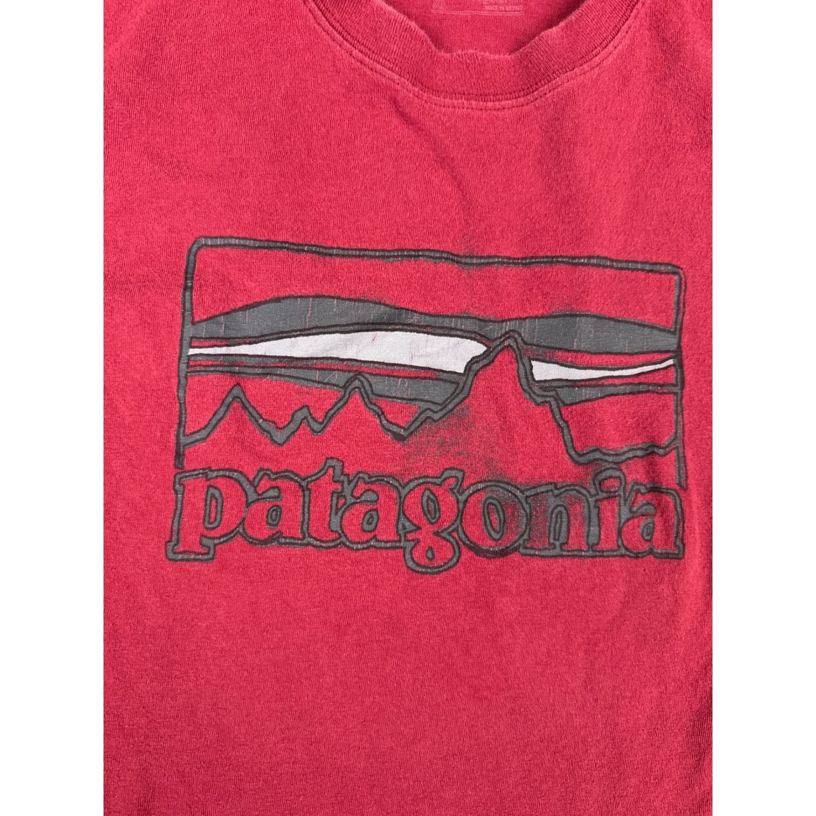 Patagonia Patagonia Shirt Men XL Red Short Sleeve Crew Neck 100% Cotton Fitz Roy Logo T-Shirt Outdoor All Seasons Slim Fit Mens Size US XL / EU 56 / 4 - 7 Thumbnail