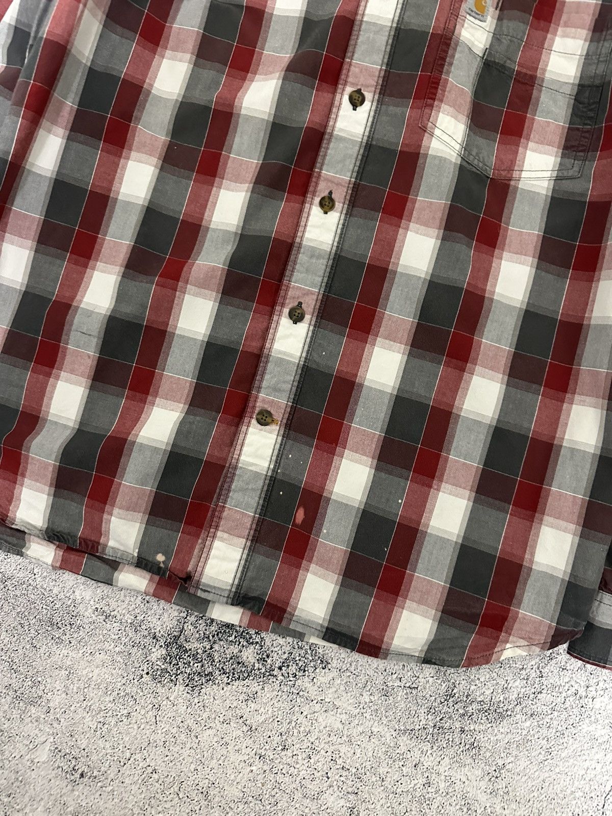Carhartt Carhartt Essential Plaid Open Collar Long Sleeve Shirt Size US L / EU 52-54 / 3 - 6 Thumbnail