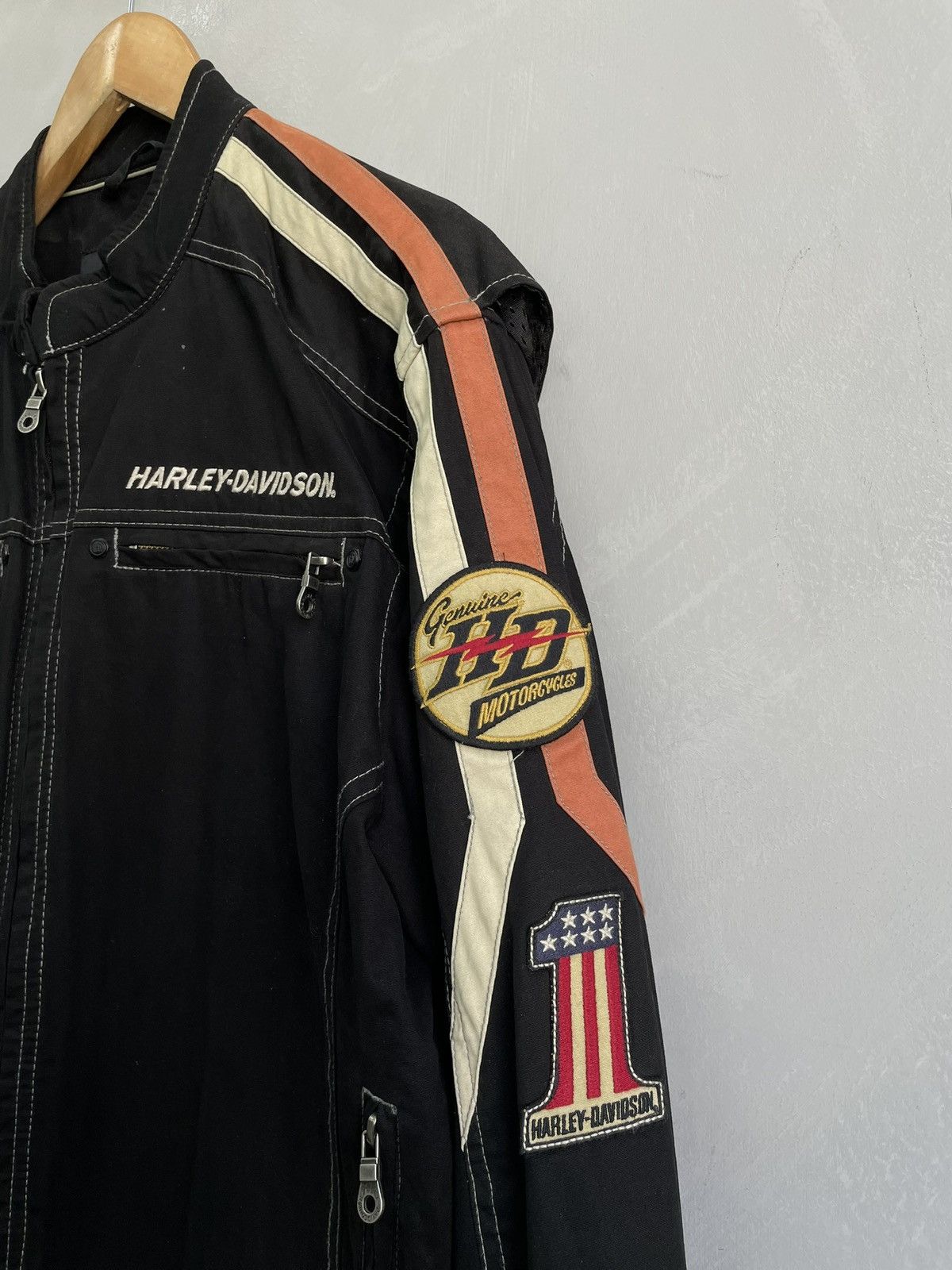 Racing moto harley davidson jacket y2k hype