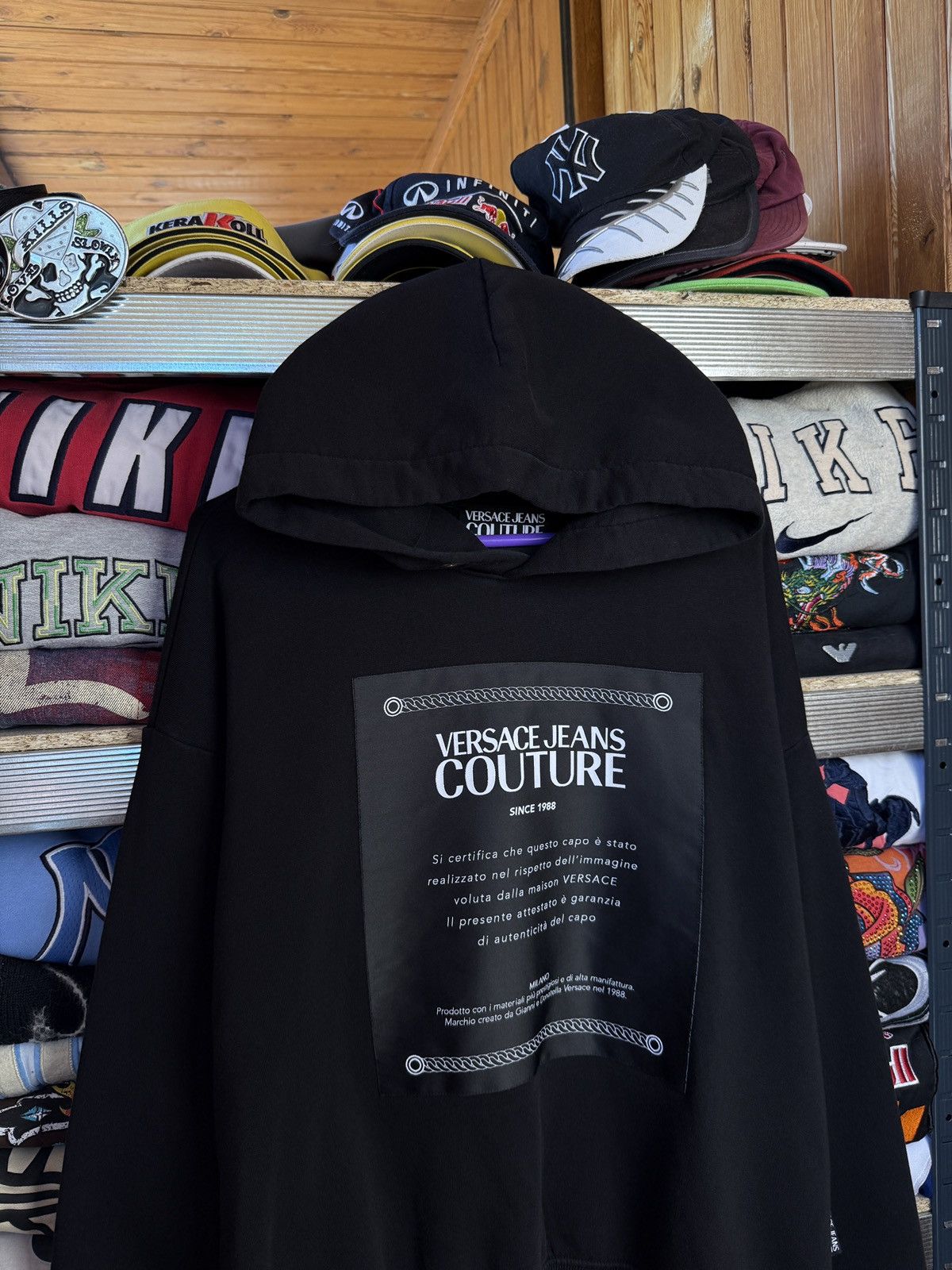Versace Versace Jeans Couture hoodie black luxury Size US S / EU 44-46 / 1 - 3 Thumbnail