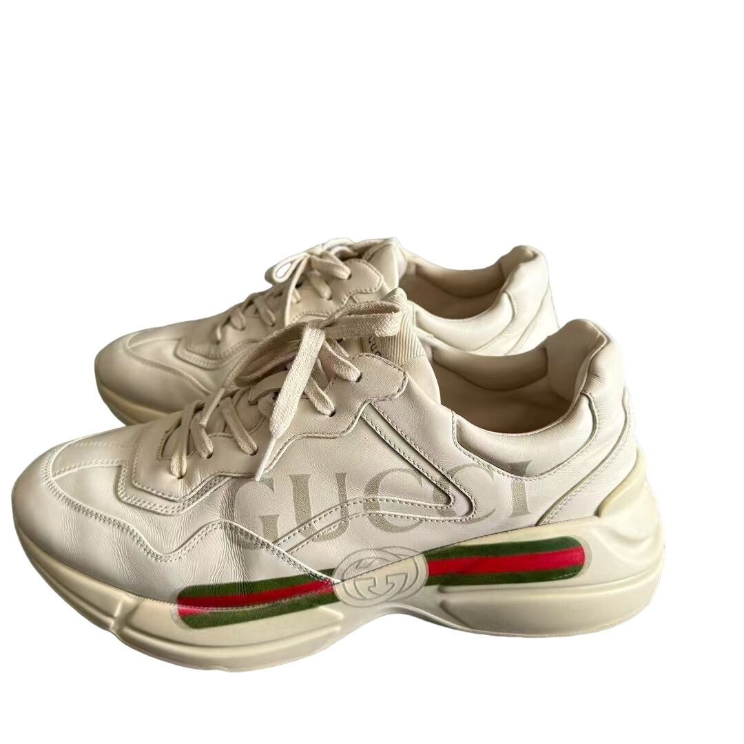 Gucci Gucci Logo Stripe Rhyton Sneakers 43 Size US 10 / EU 43 - 1 Thumbnail