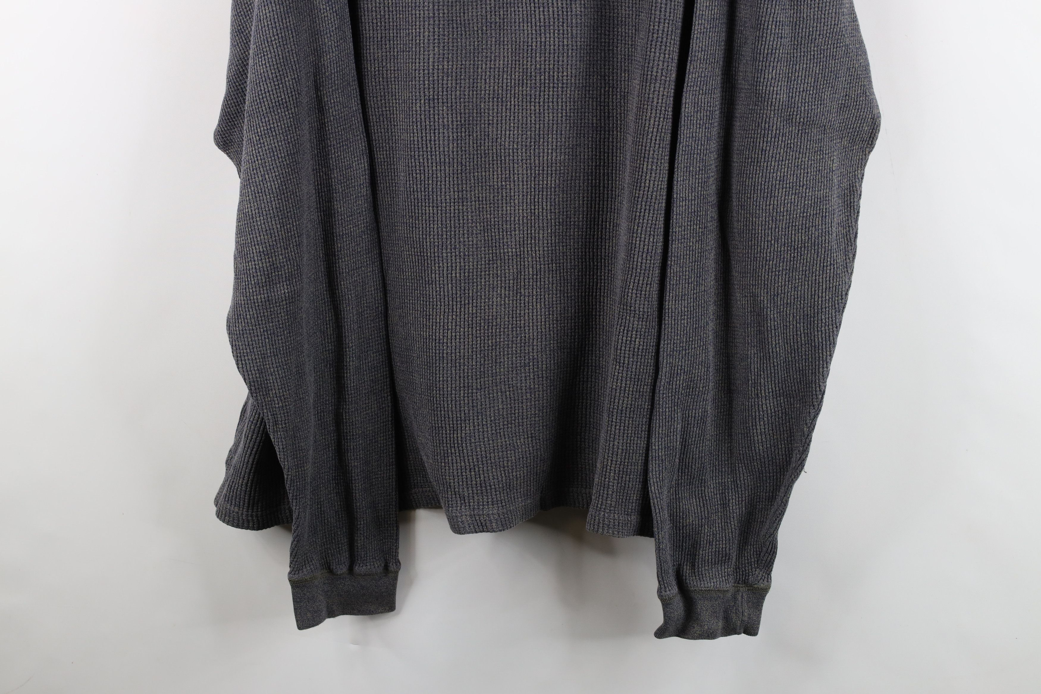 Vintage Vintage 90s Streetwear Thermal Waffle Knit Henley T-Shirt Size US XXL / EU 58 / 5 - 3 Thumbnail