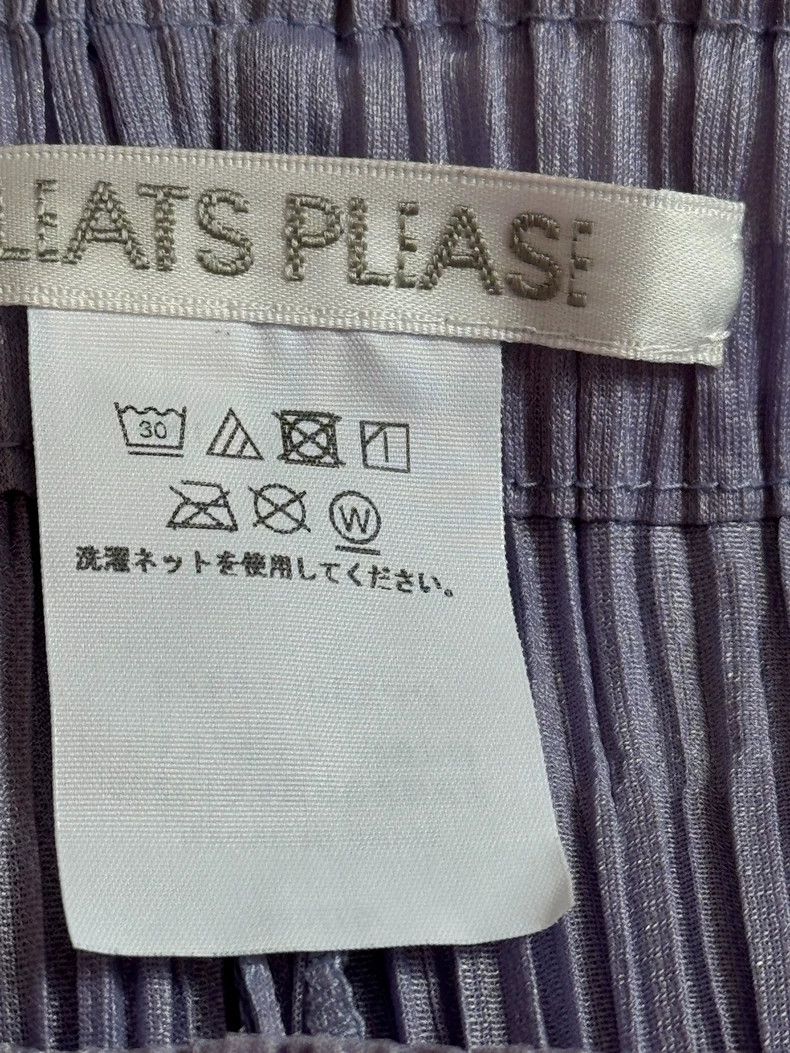 Issey Miyake Issey Miyake size:2 Purple pleated trousers Size 22" - 3 Thumbnail