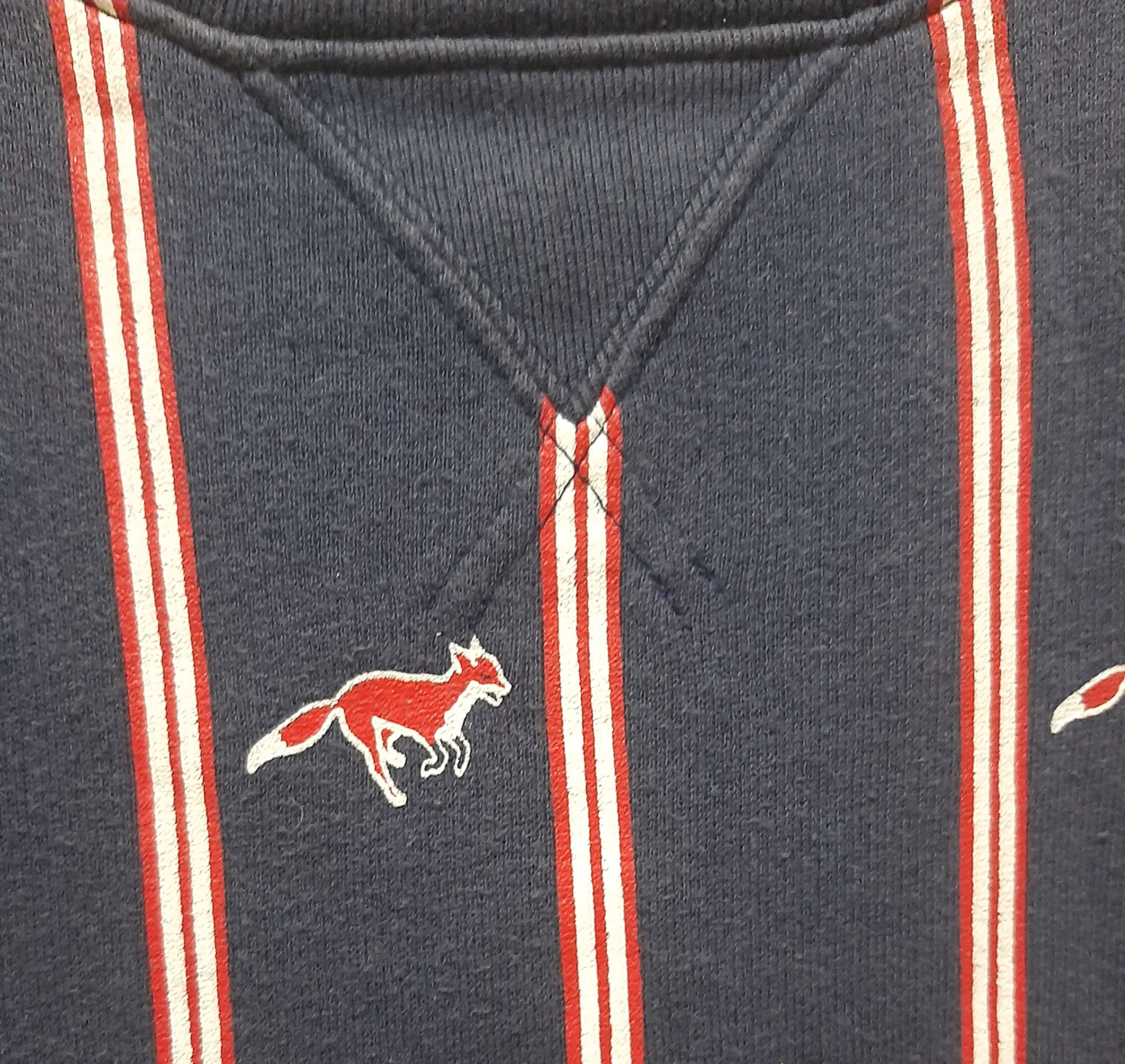 Thom Browne 14FW Striped Fox Cotton Sweatshirt MJT006PK6306 Size US M / EU 48-50 / 2 - 10 Thumbnail