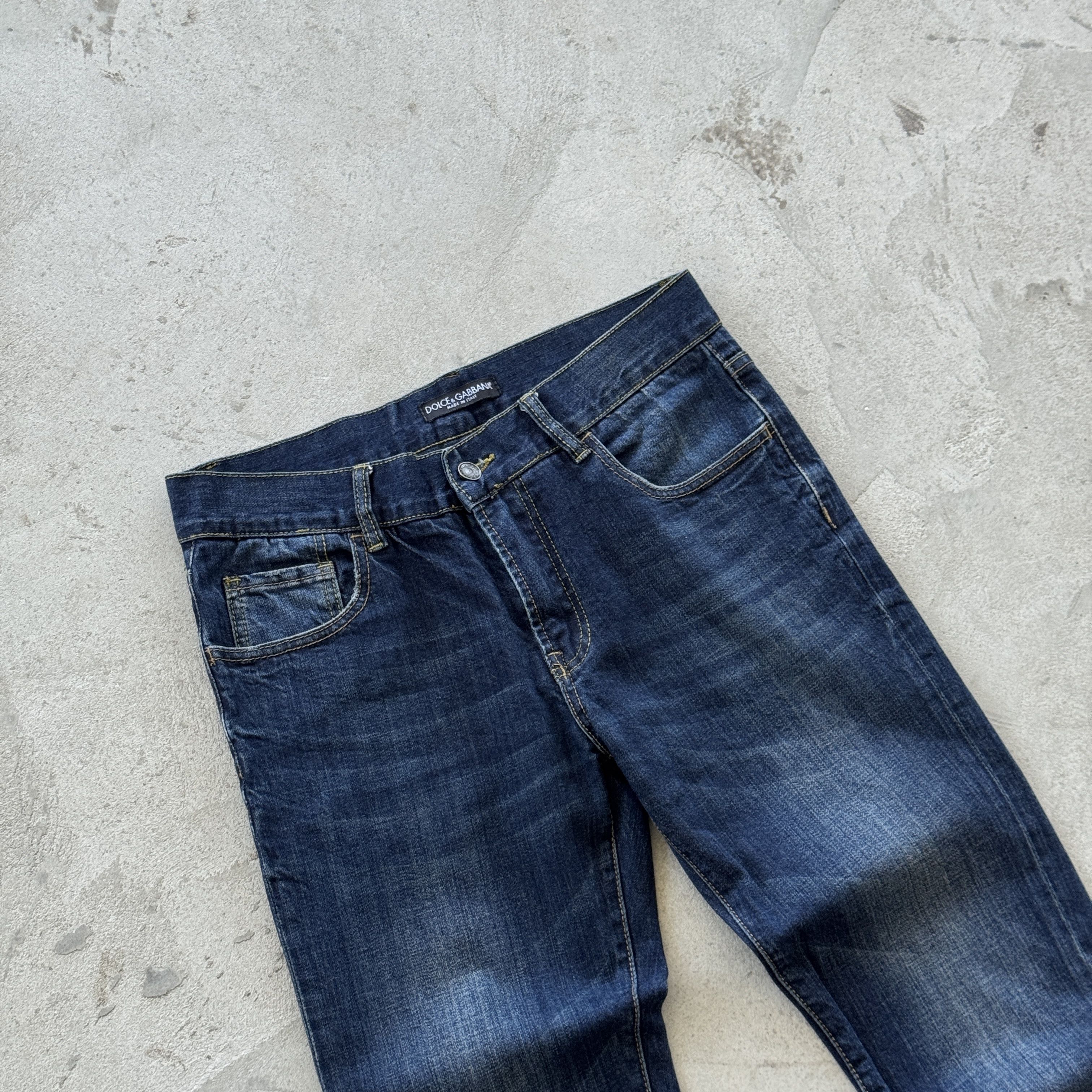 Dolce & Gabbana Dolce & Gabbana Made In Italy Dark Wash Denim Jeans Size 33 Size US 33 - 3 Thumbnail