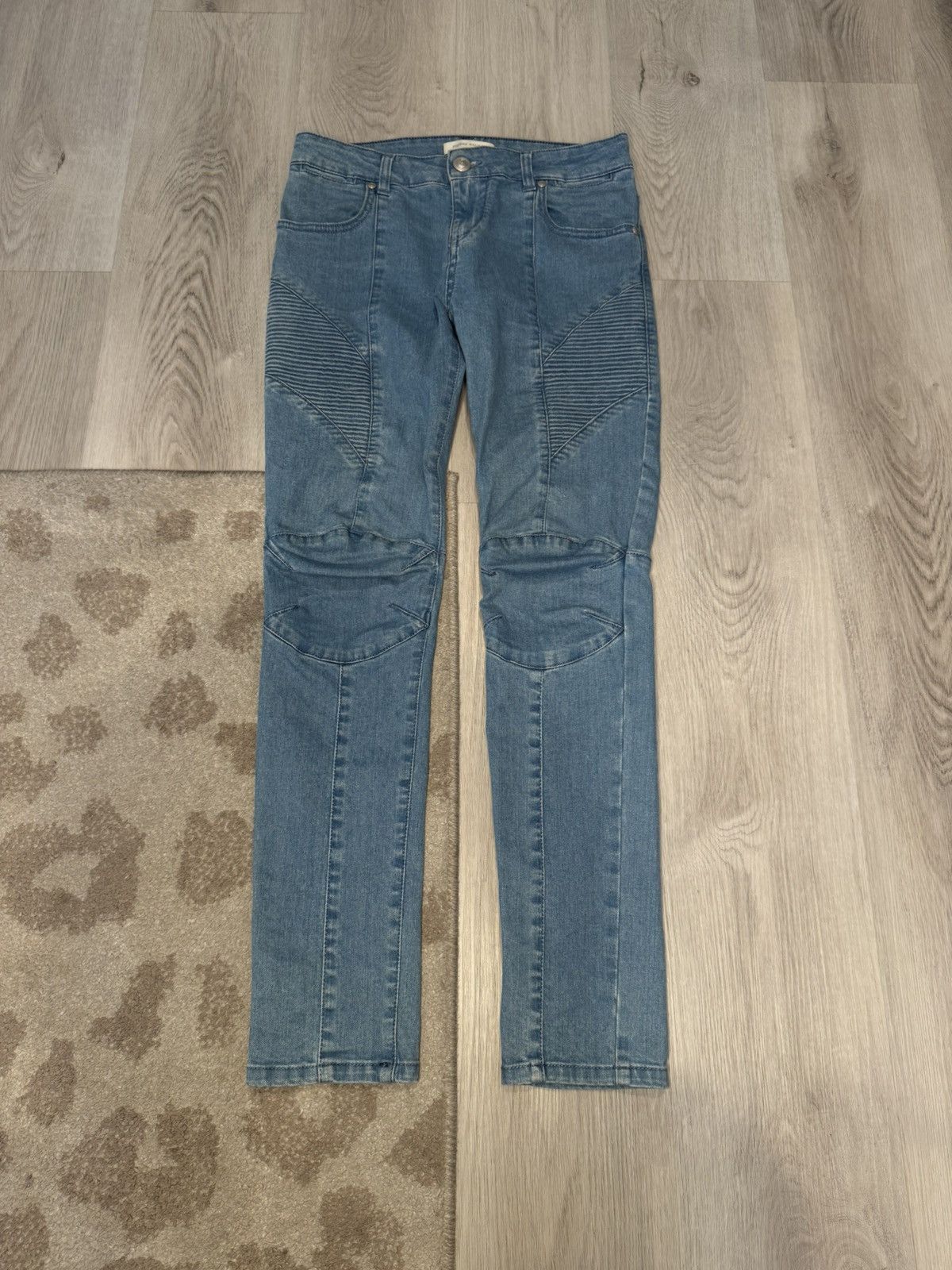 Balmain s/s 2011 biker denim jeans!! Size US 28 / EU 44 - 1 Thumbnail