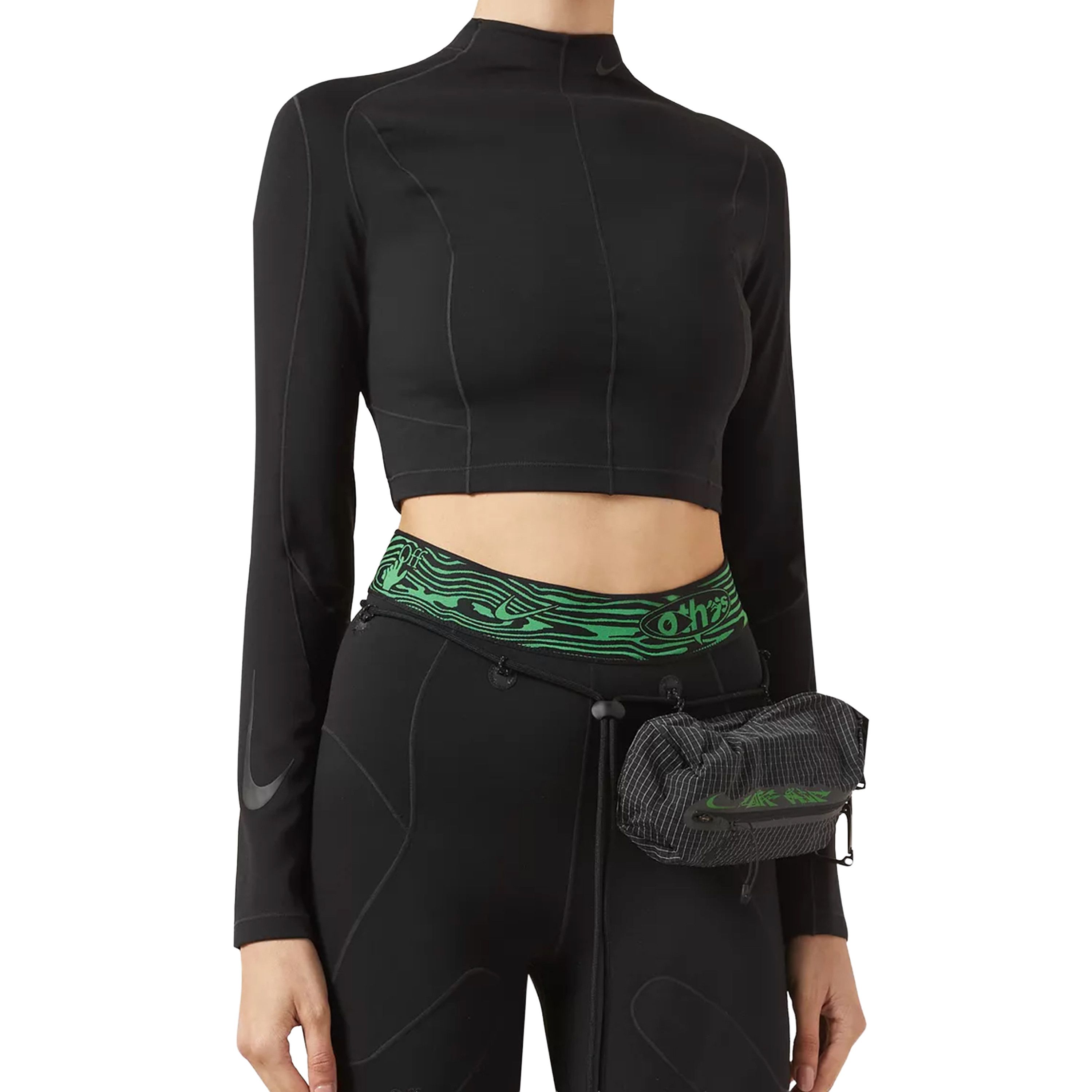 Off-White NIKE X OFF-WHITE Crop Top in Dri-Fit Nylon Size S / US 4 / IT 40 - 1 Thumbnail