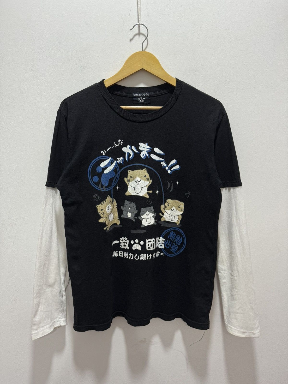 Japanese Brand × Vintage VINTAGE NECHOBICHI-SAN ANIME BIG LOGO LONG SLEEVE TEE Size US S / EU 44-46 / 1 - 1 Thumbnail