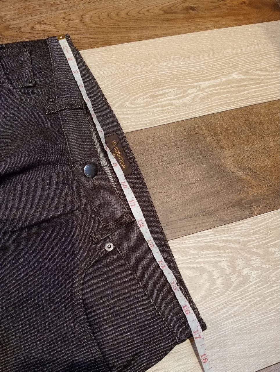 Louis Vuitton LUXURY LOUIS VUITTON COMBINE WOOL COTTON SELVEDGE PANTS Size US 34 / EU 50 - 18 Thumbnail
