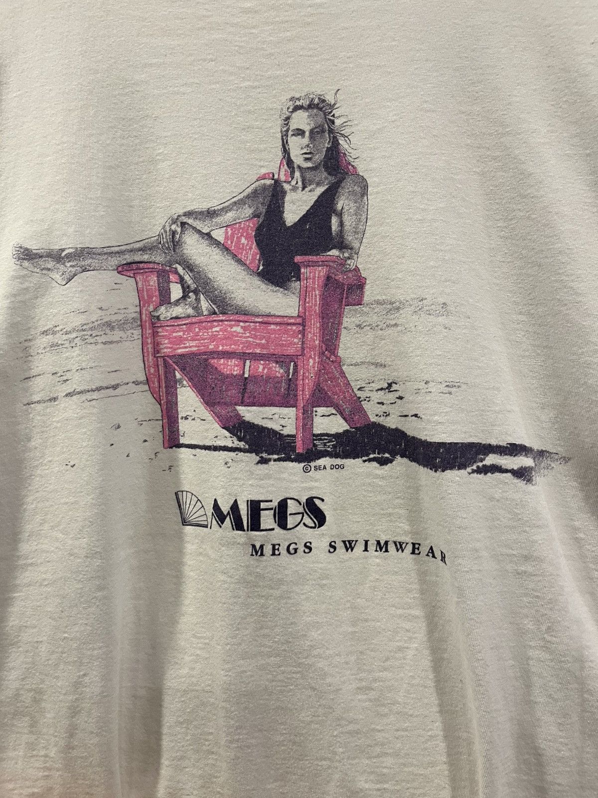 Other Vintage 90s Sea Dog Megs Swimwear T-Shirt Size US XL / EU 56 / 4 - 3 Thumbnail