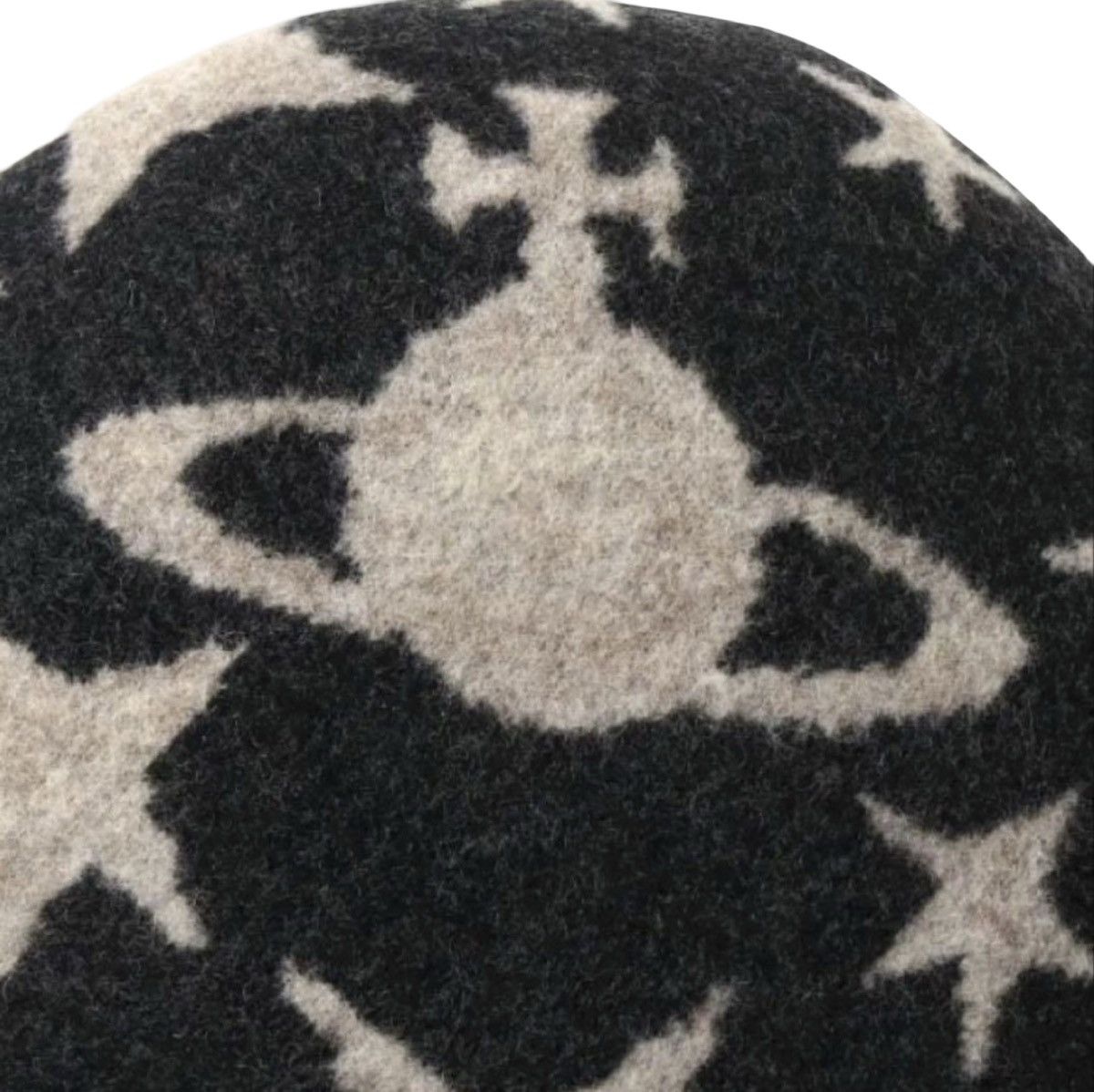 Vivienne Westwood Vivienne Westwood "Orbs and Stars" Basco Beret - Black/Grey Size ONE SIZE - 2 Thumbnail