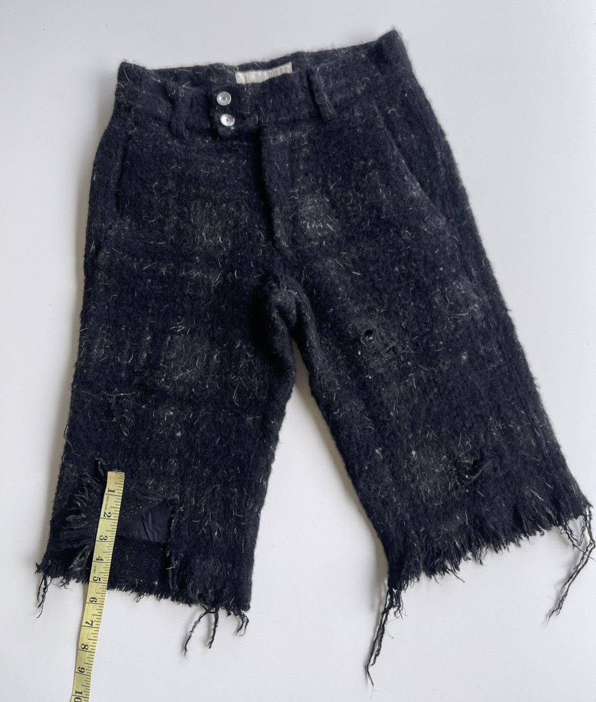 Nozomi Ishiguro Nozomi Ishiguro Distressed Mohair Short Pants Size US 29 - 6 Thumbnail