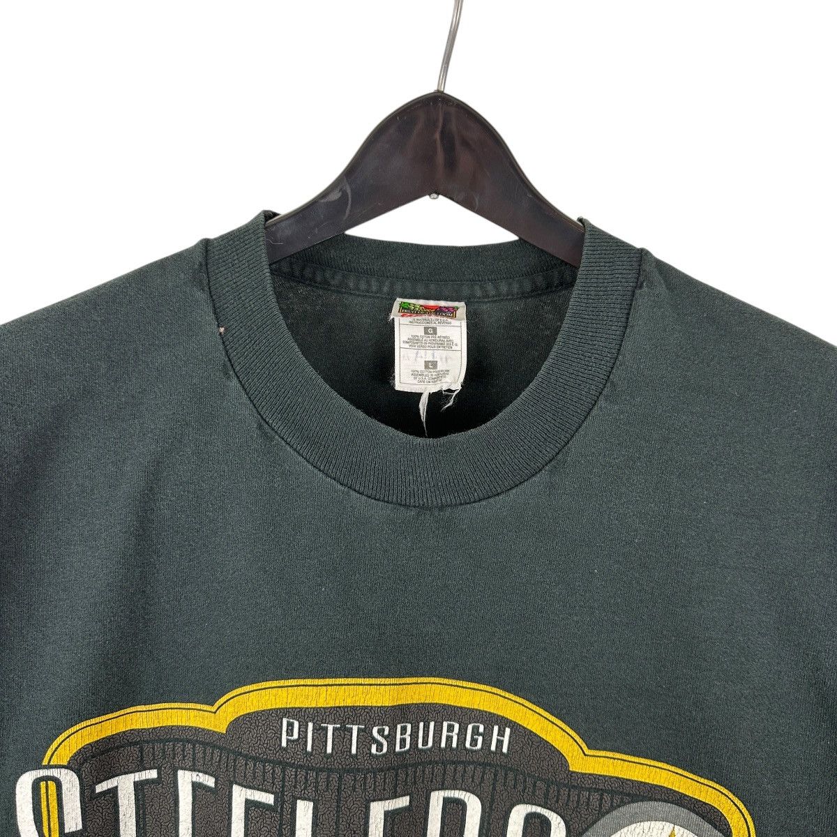 Vintage Vintage 90s Pittsburgh Steelers NFL Single Stitch Shirt Size US L / EU 52-54 / 3 - 3 Thumbnail