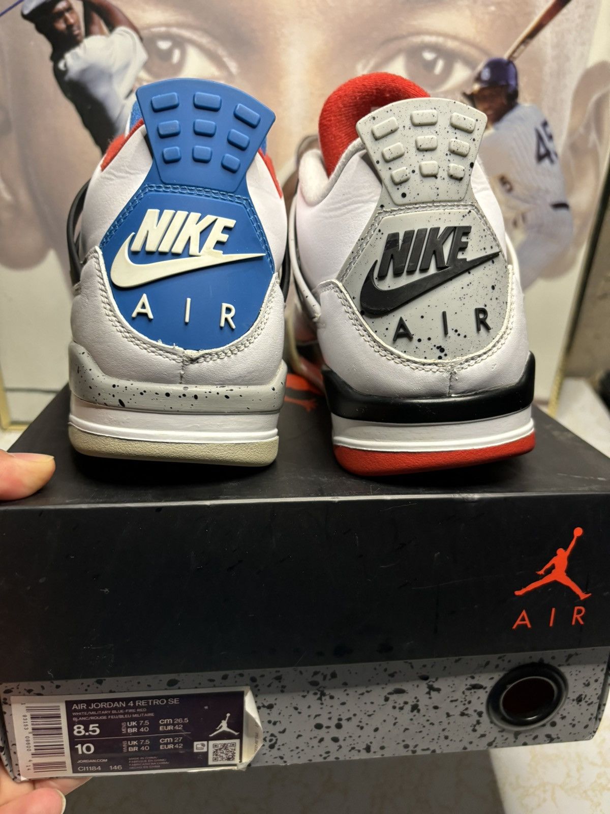 Jordan Brand Air Jordan 4 Retro What The 2019 Size US 8.5 / EU 41-42 - 7 Thumbnail