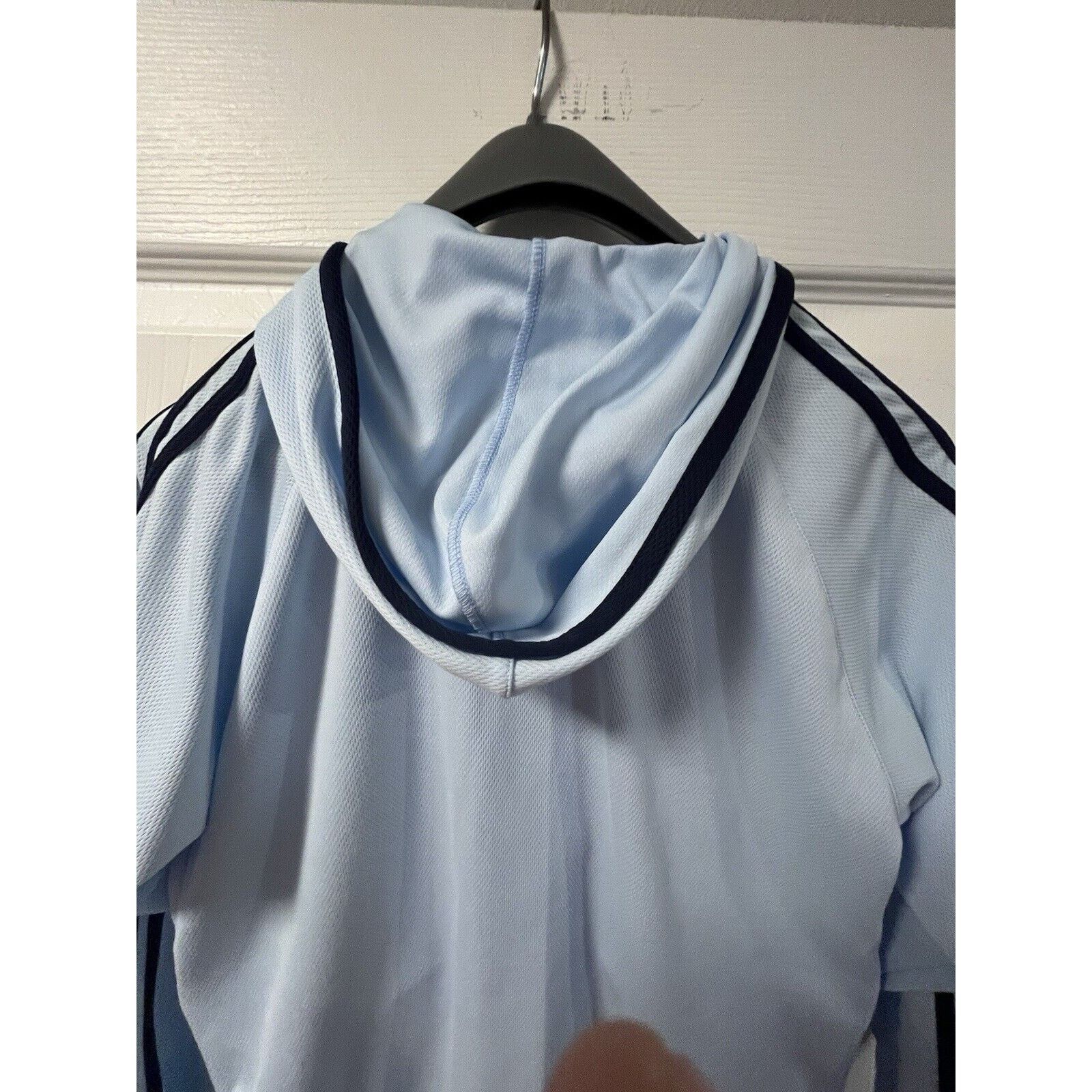 Adidas Adidas Women’s Medium Hooded Jacket Full Zip Light Blue Size M / US 6-8 / IT 42-44 - 12 Thumbnail