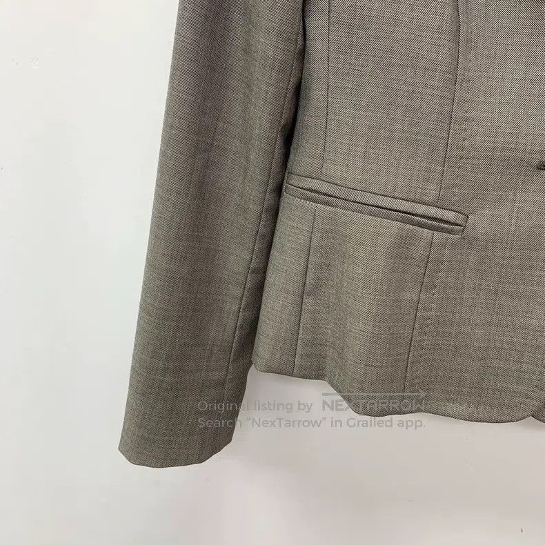 Max Mara Max Mara Gray Brown Wool Lapel Single-breasted Long Sleeve Size XS / US 0-2 / IT 36-38 - 4 Thumbnail