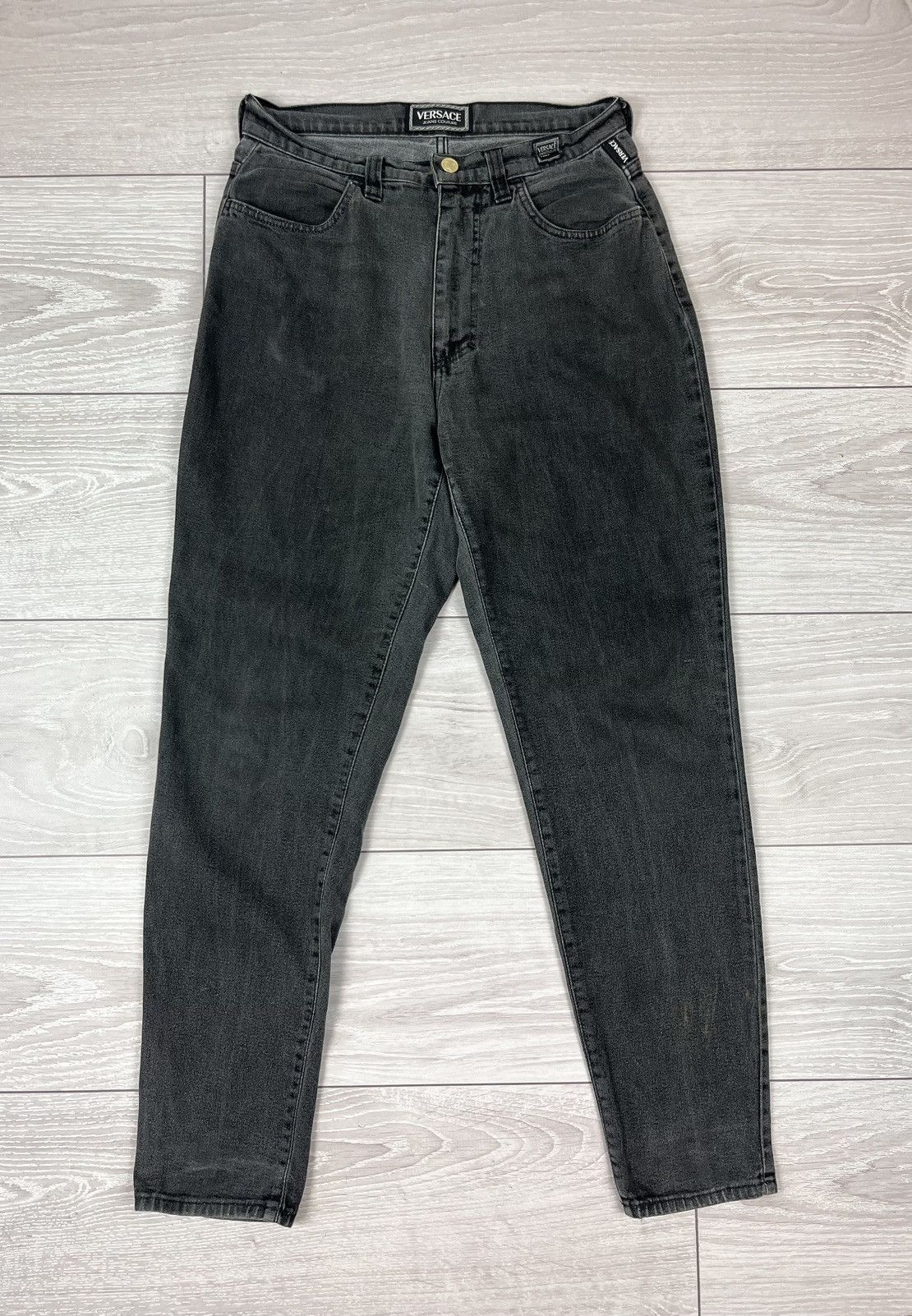Versace Jeans Couture Versace Jeans Couture Vintage 90s Black Denim Pants Size US 30 / EU 46 - 3 Thumbnail