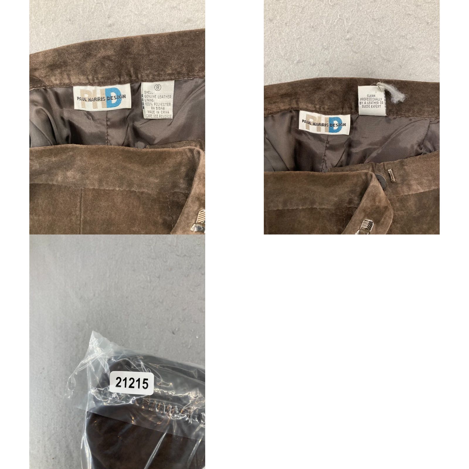 Vintage VINTAGE Paul Harris Design Leather Shorts Women 8 Brown Bermuda Designer 90s Womens Size 30" / US 8 / IT 44 - 8 Thumbnail