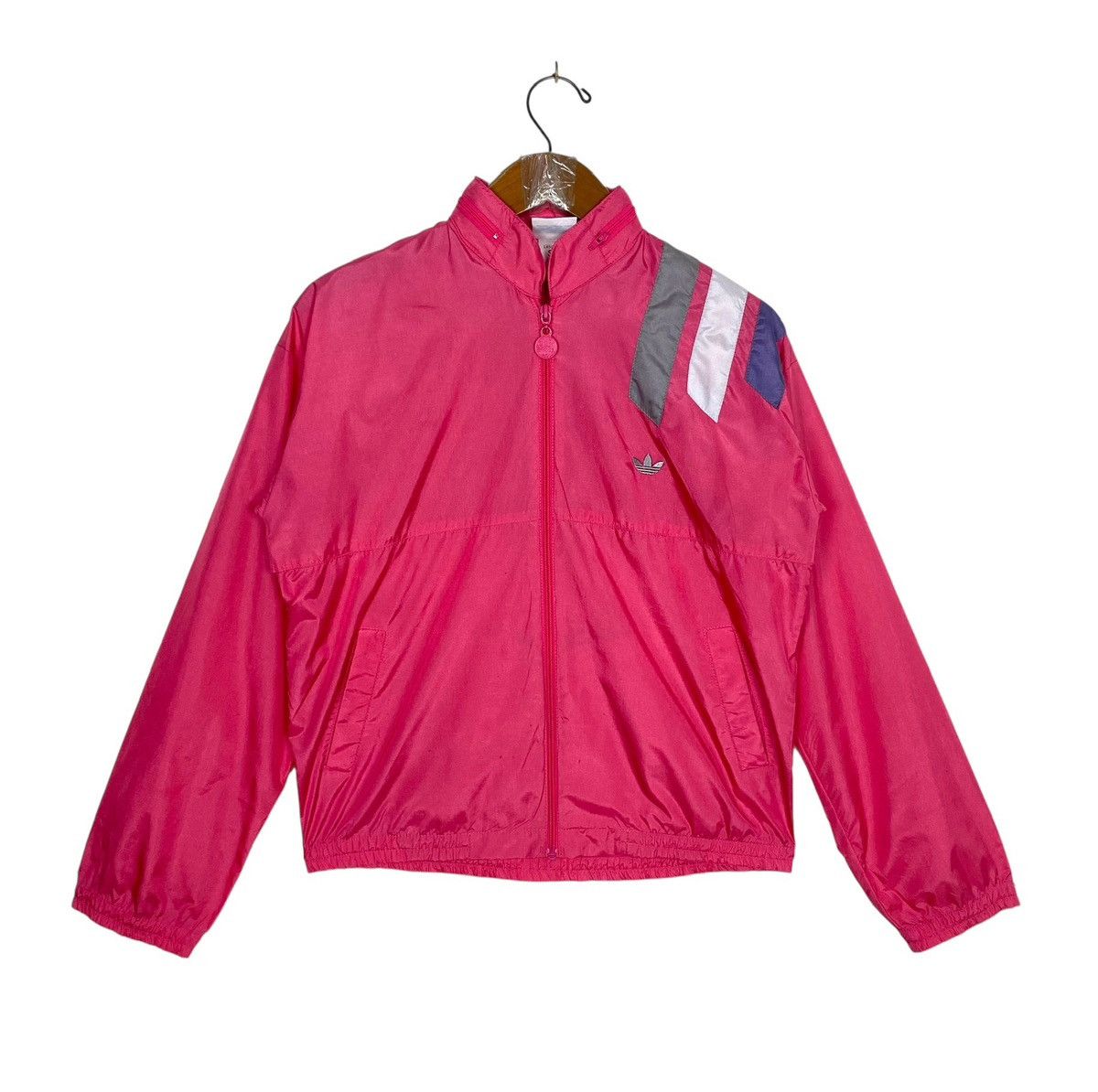 Adidas Rare‼️ Vintage Adidas Trefoil Windbreaker Size S / US 4 / IT 40 - 1 Thumbnail