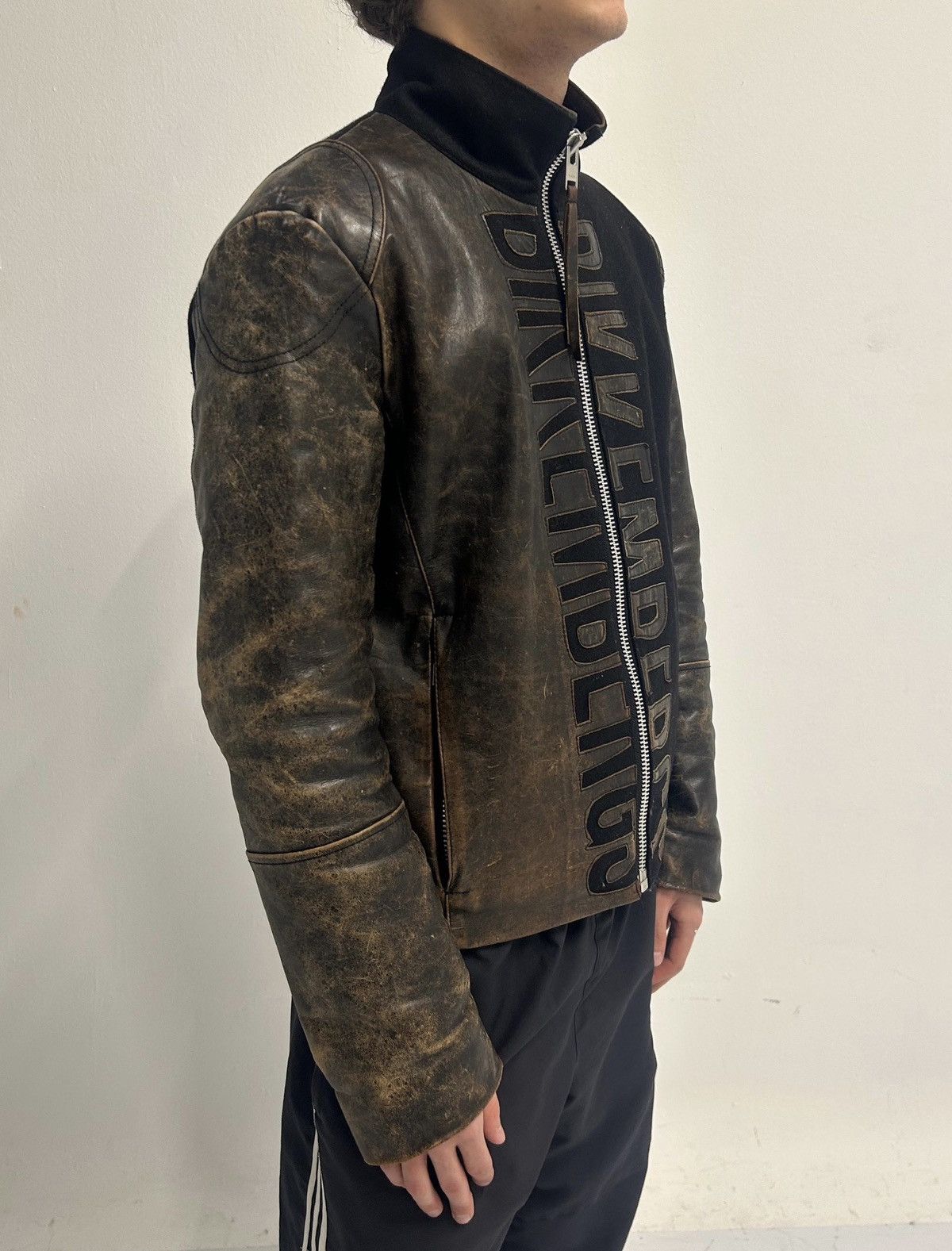 Dirk Bikkembergs Vintage Dirk Bikkembergs Wool & Leather Jacket 90s Size US M / EU 48-50 / 2 - 4 Thumbnail