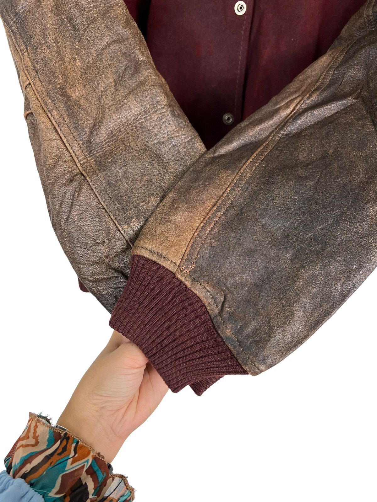 Japanese Brand 🔥 RARE VINTAGE MR.JUNKO LEATHER JACKET Size US L / EU 52-54 / 3 - 11 Thumbnail