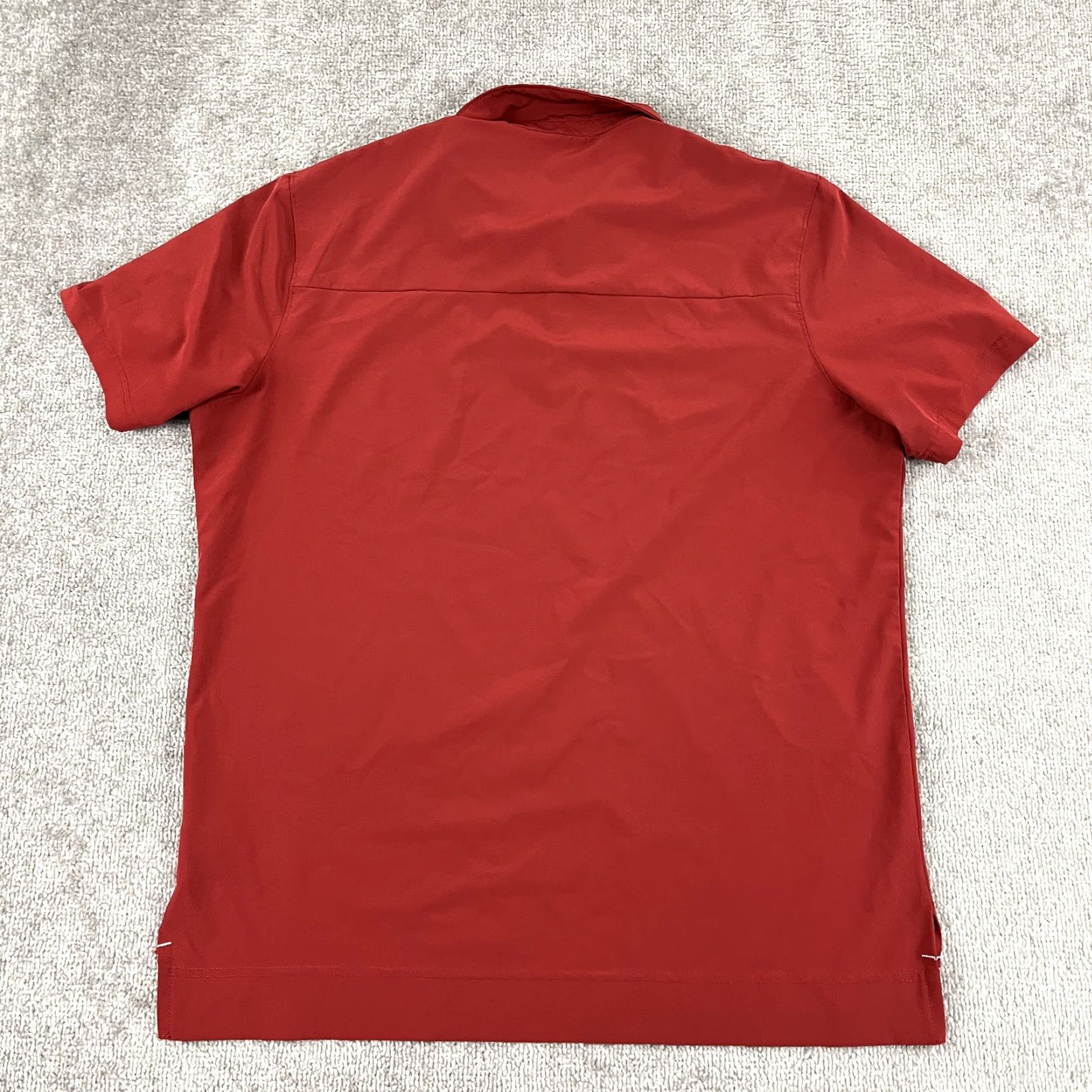 Nike NIKE Polo Shirt Men Large Red Snap Collar Golf Performance Alabama Crimson Color Shirt Mens Red Nike Dri-FIT Golf Size US L / EU 52-54 / 3 - 7 Thumbnail