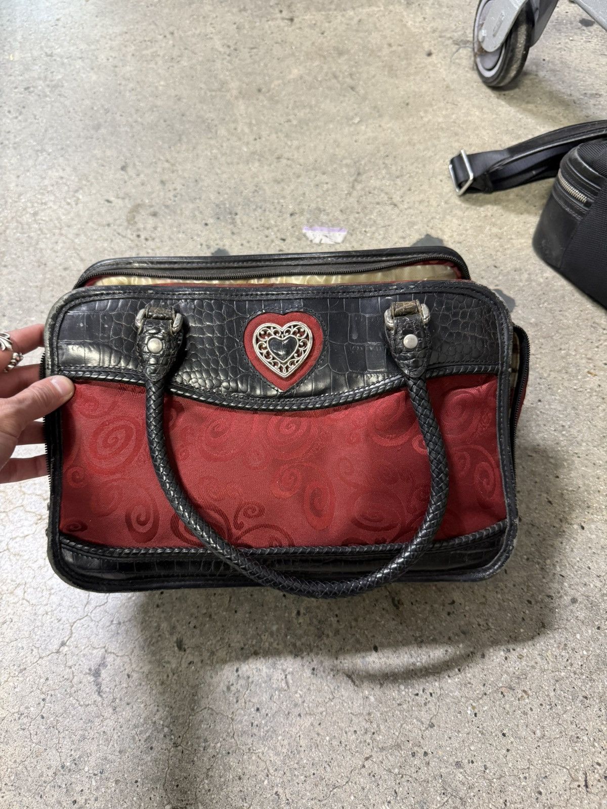 Brighton × Vintage Brighton Rare Love Heart 90s Hand Bag Purse Vintage Leather Size ONE SIZE - 1 Thumbnail