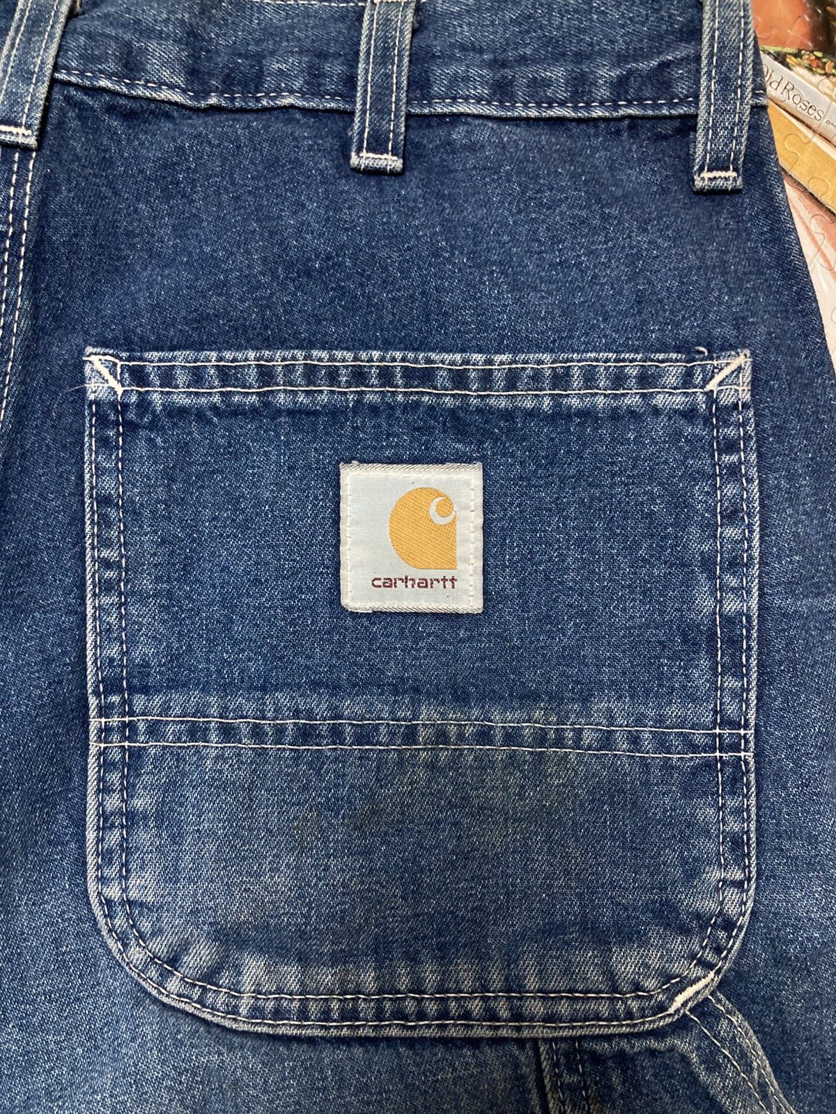 Carhartt × Vintage Vintage Carhartt Carpenter Cargo Denim Pants 2000s Size US 30 / EU 46 - 10 Thumbnail