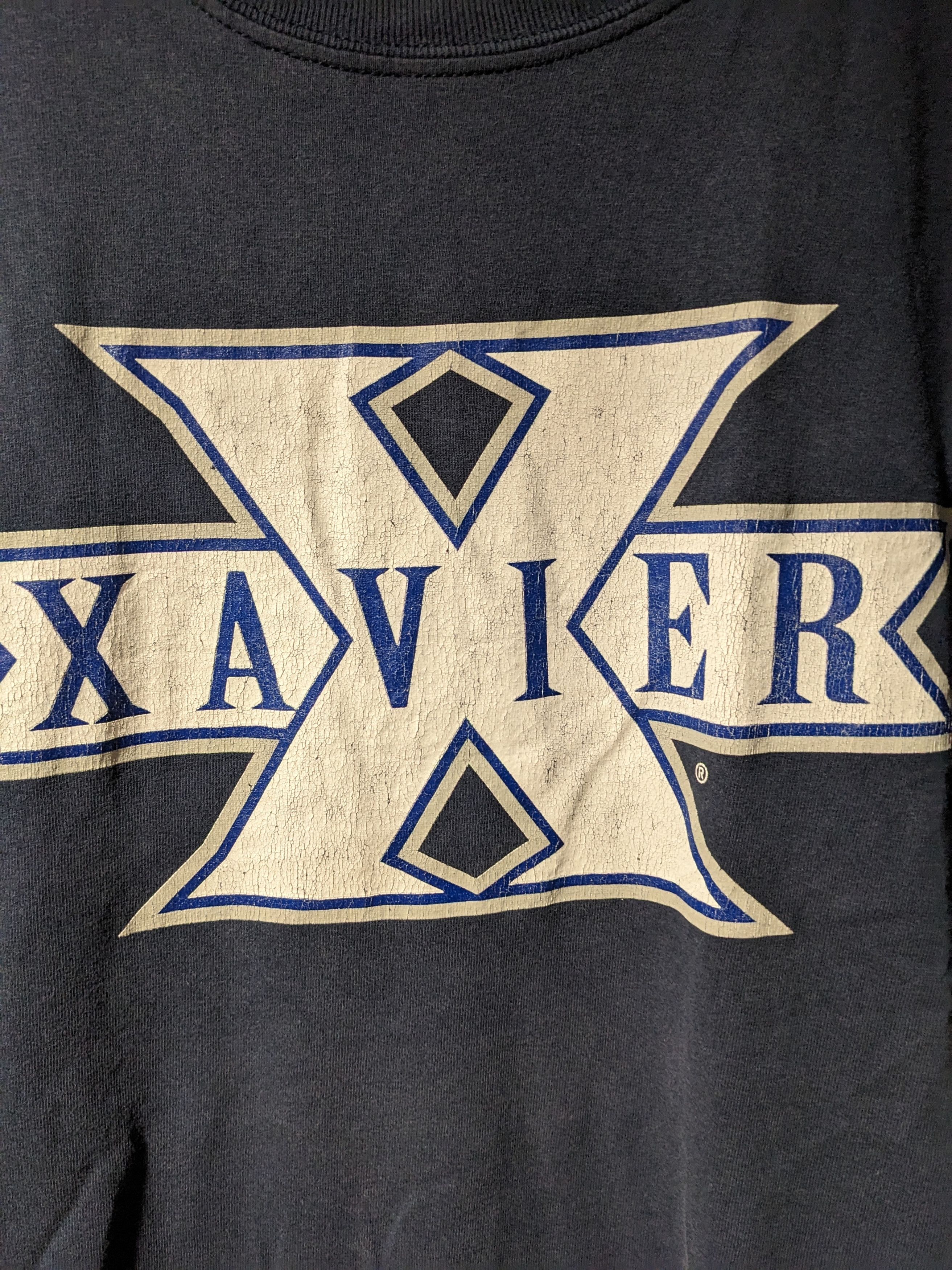 Other Vintage 90s Xavier University College Sports T-Shirt Size US XL / EU 56 / 4 - 2 Thumbnail