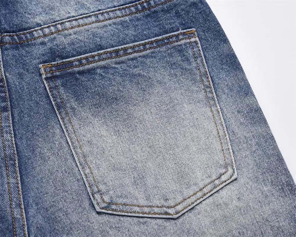Japanese Brand × Jean American washed distressed men's loose retro casual jeans Size US 32 / EU 48 - 5 Thumbnail
