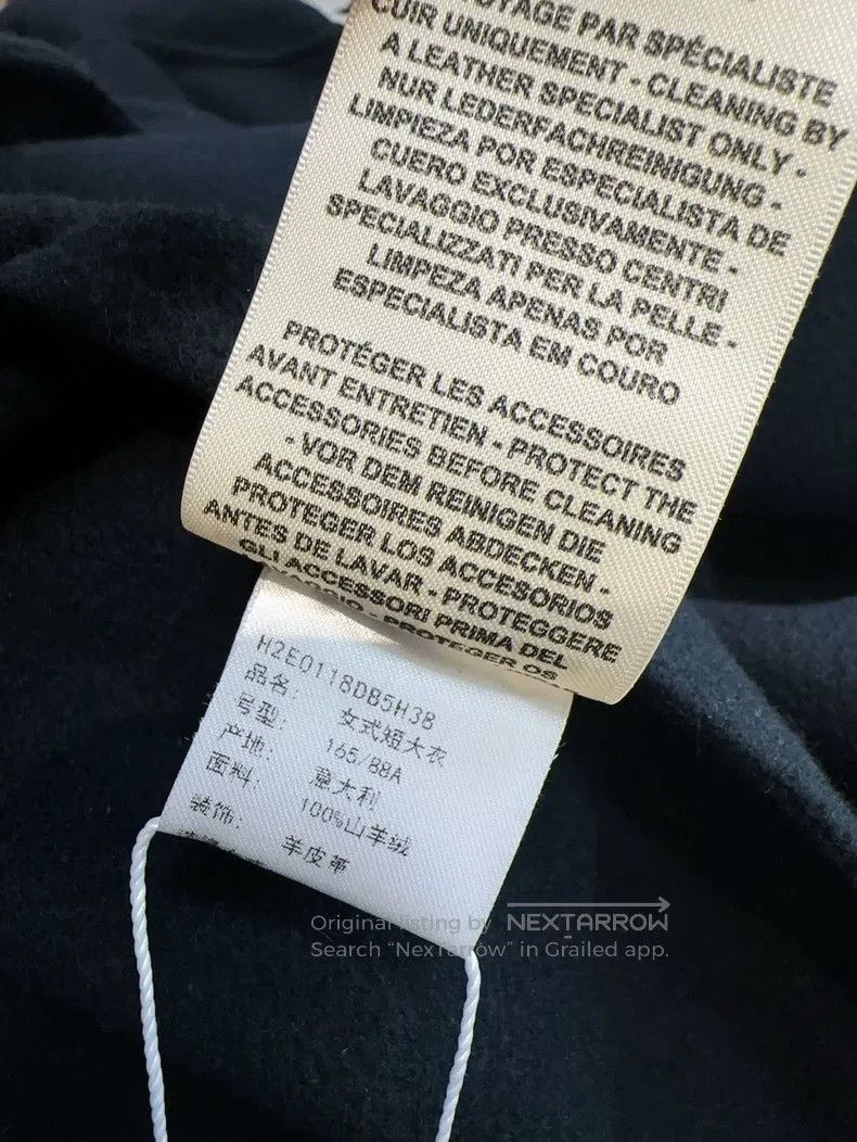 Hermes Hermes Navy Blue Silver Buckle Cashmere Coat Size XS / US 0-2 / IT 36-38 - 7 Thumbnail