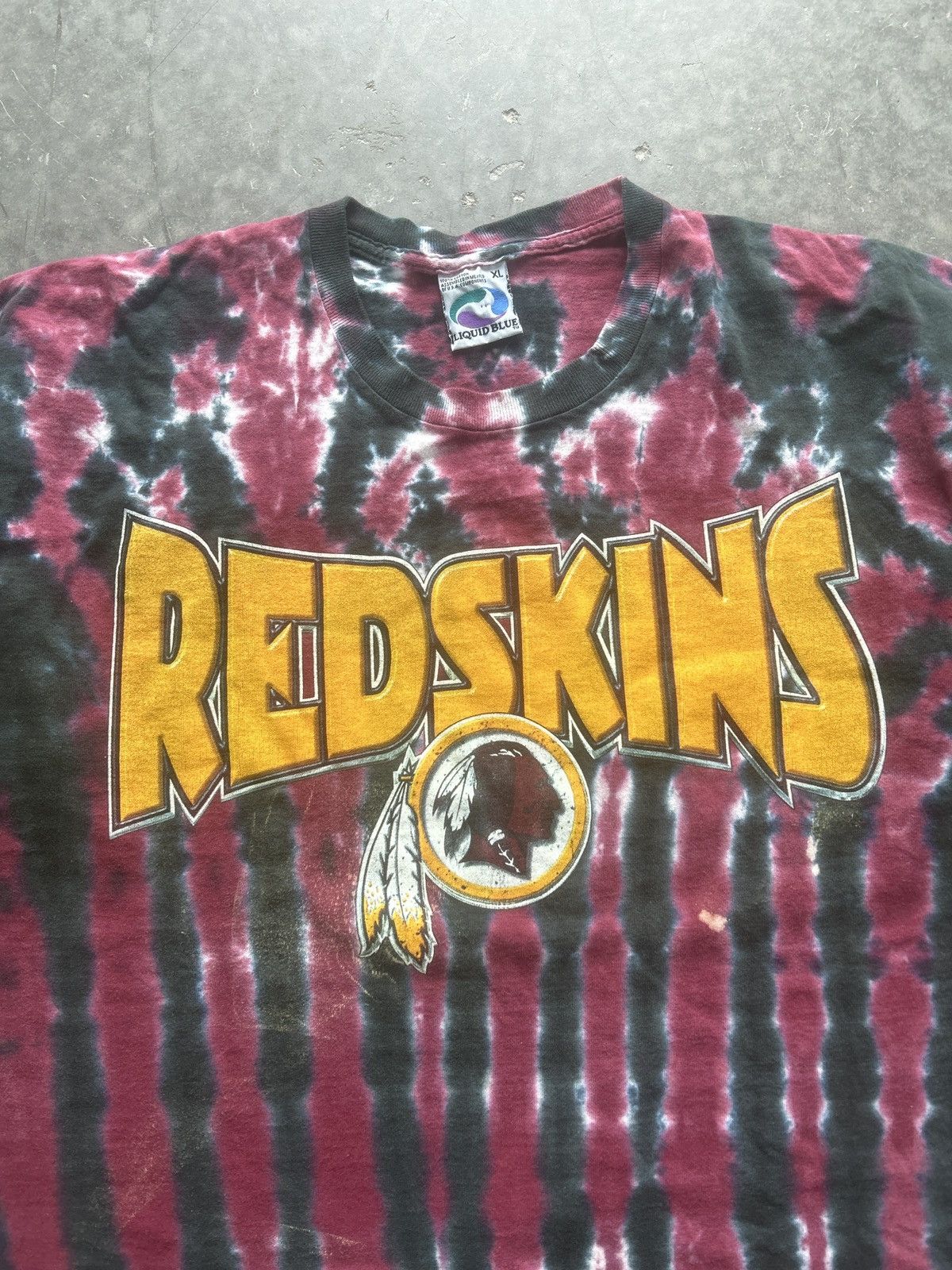 Liquid Blue × NFL × Vintage Vintage 90s Liquid Blue Washington Redskins Graphic Tee Size US XL / EU 56 / 4 - 2 Thumbnail