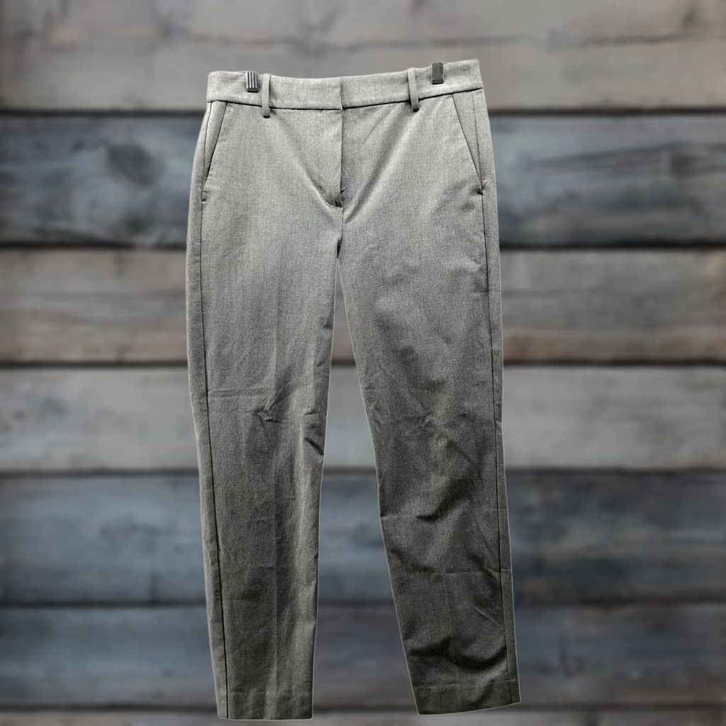 J.Crew J.Crew Ruby Crop Pant Womens 4 Gray High Rise Slim Fit Stretch Career Office Pants Crop Tailored Workwear Mens Women? Size 27" / US 4 / IT 40 - 1 Thumbnail