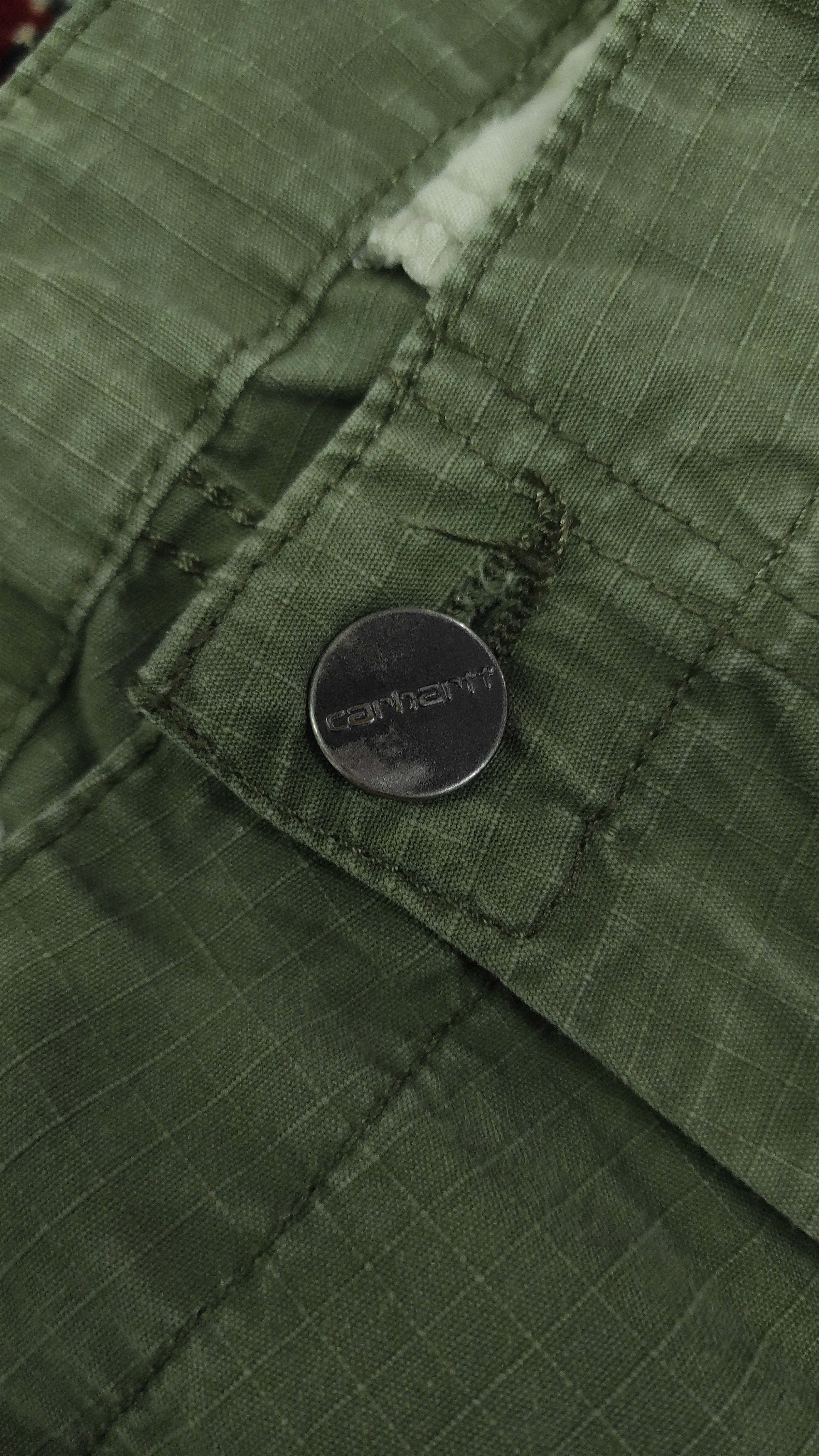 Carhartt Wip × Vintage Carhartt WIP Regular Cargo Olive Green Pants Size US 34 / EU 50 - 2 Thumbnail