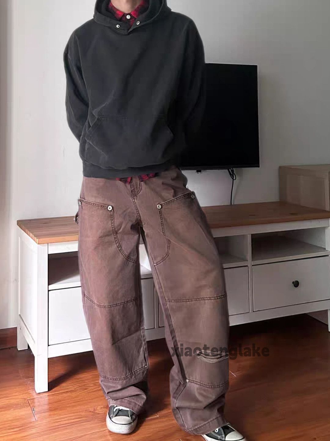 Vintage xtl vintage wide Leg loose hiphop carpenter cargo jeans Size US 28 / EU 44 - 5 Thumbnail