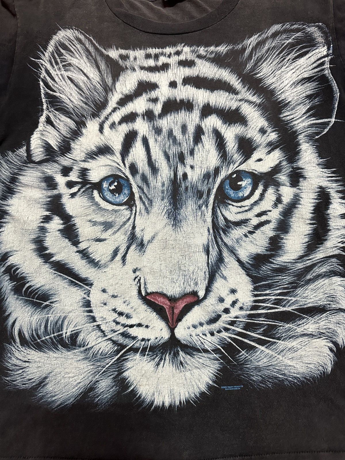 Habitat × Vintage Vintage 1995’s Habitat White Tiger Faded Tee rare Size US XL / EU 56 / 4 - 2 Thumbnail