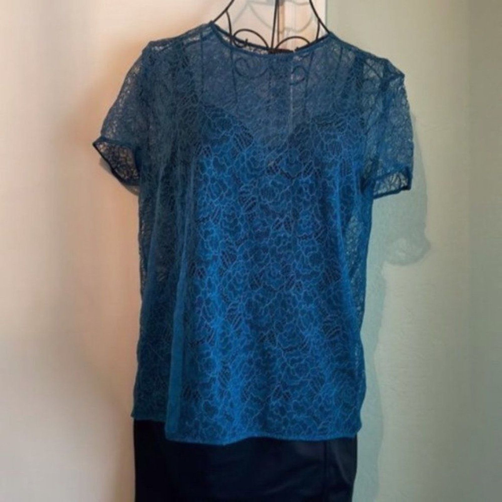 La Perla La Perla lace shirt Jade M Size M / US 6-8 / IT 42-44 - 6 Thumbnail