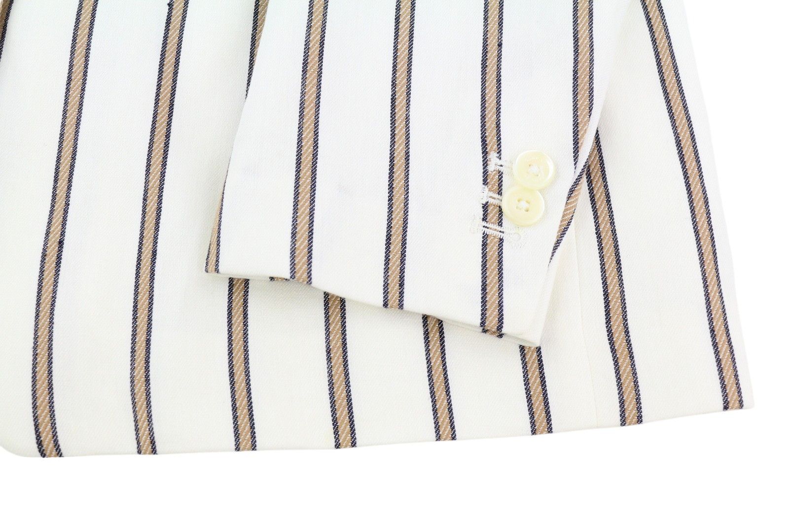 Gant STRIPE LINEN STRAIGHT EU36 Off-White Linen Blend 85336 Size S / US 4 / IT 40 - 6 Thumbnail